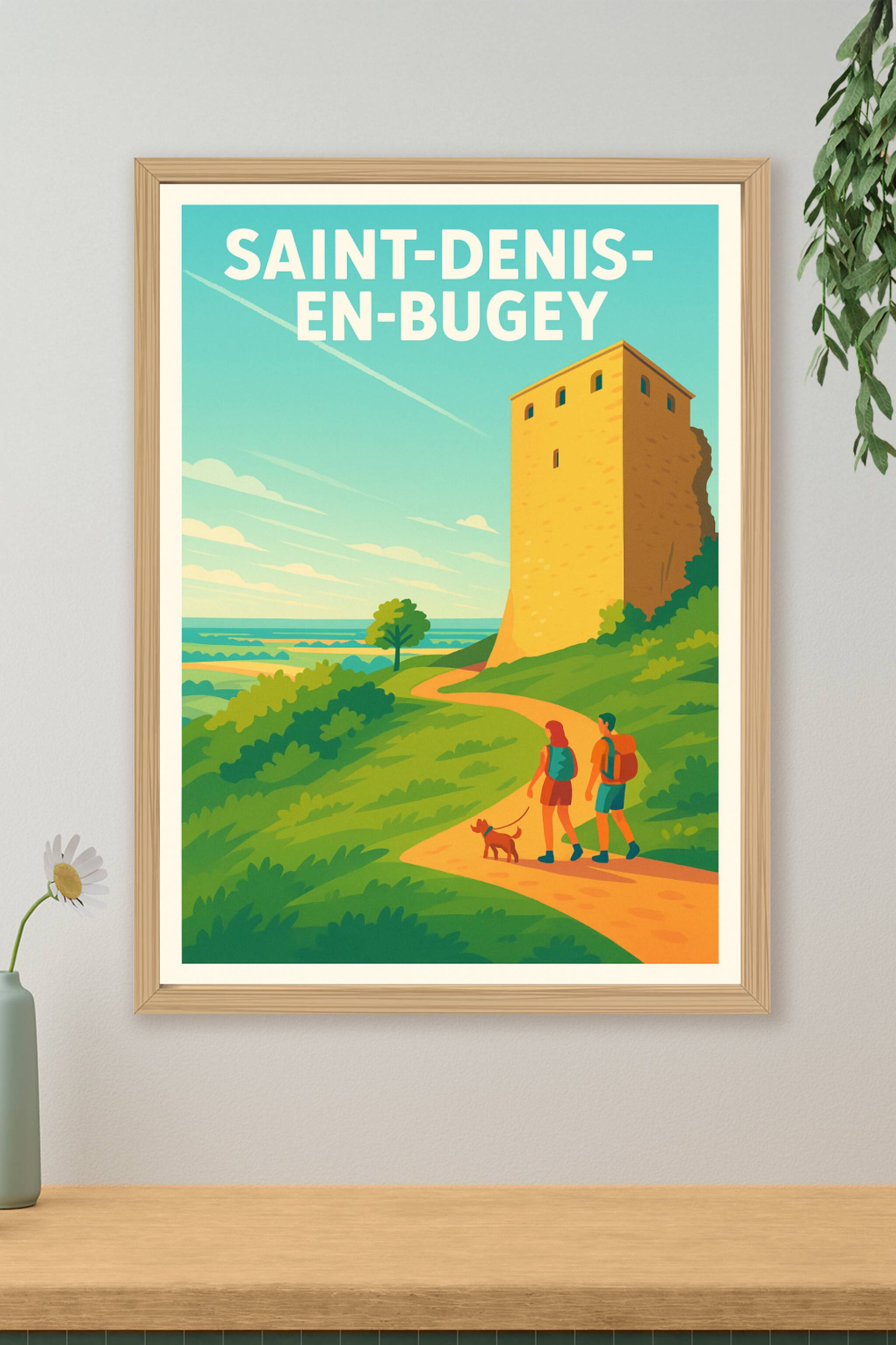 Affiche de Saint-Denis-en-Bugey - Une escapade bucolique au cœur de la nature