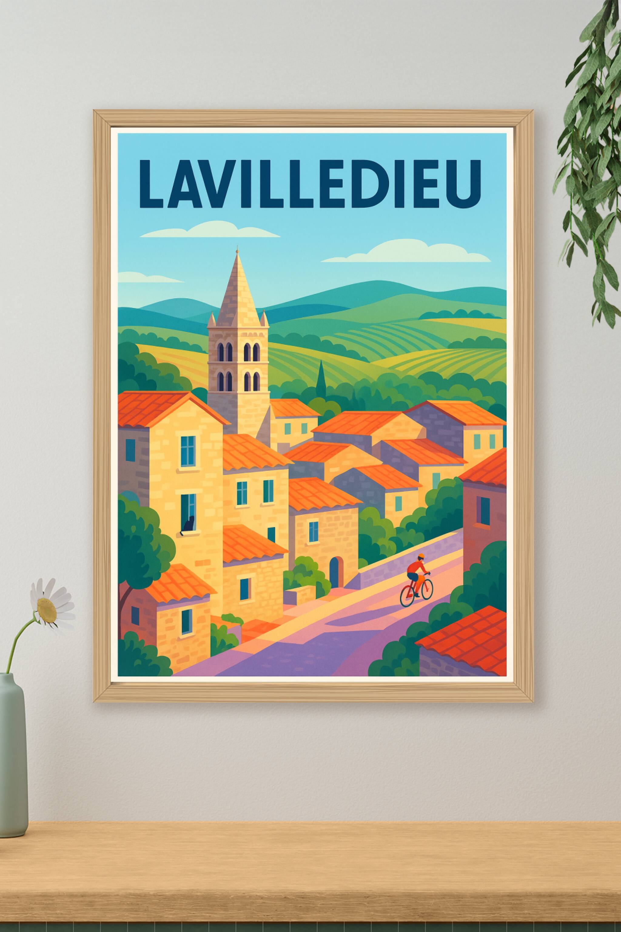 Affiche de Lavilledieu - Village Provençal plein de charme