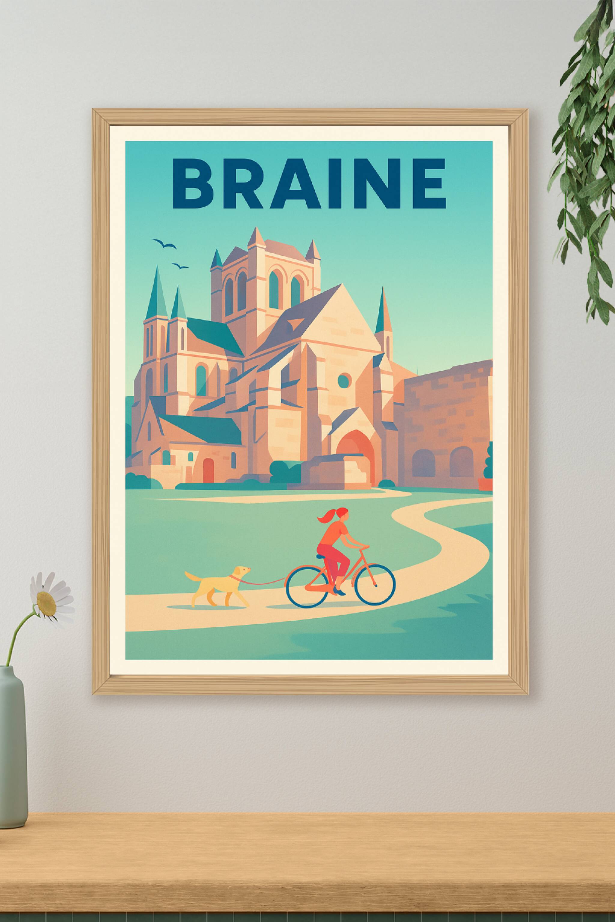 Affiche de Braine - Harmonie et douceur de vivre