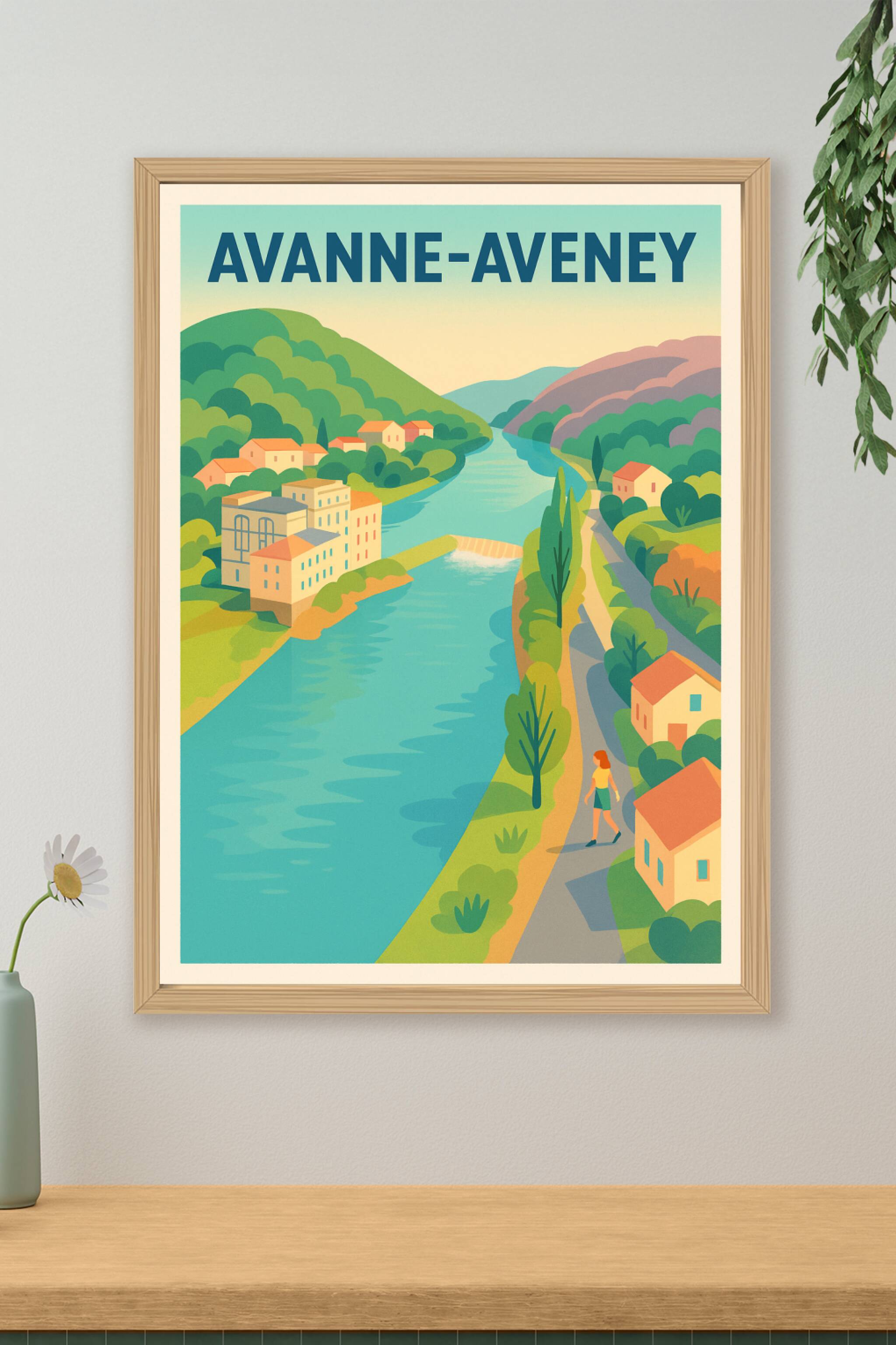 Affiche de Avanne-Aveney - Sérénité au fil de l'eau