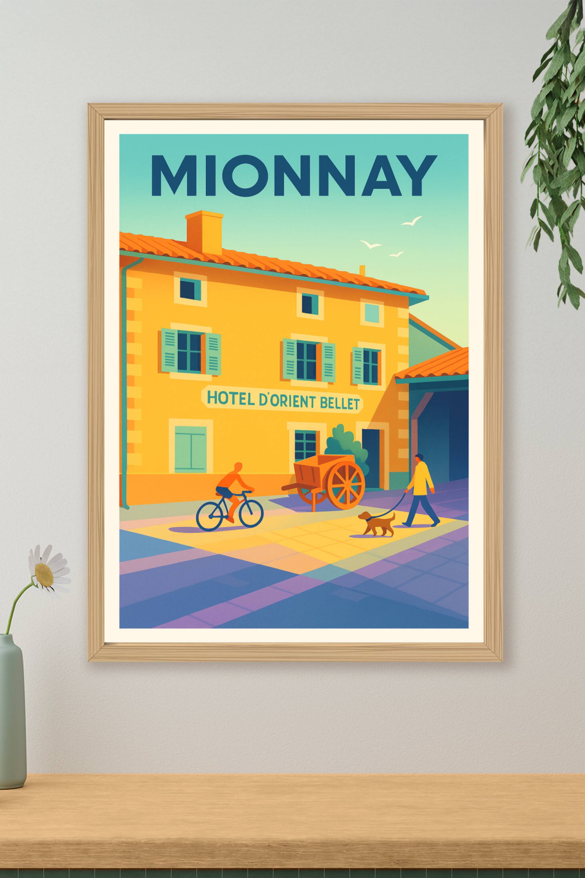 Affiche de Mionnay - Un coin de charme authentique