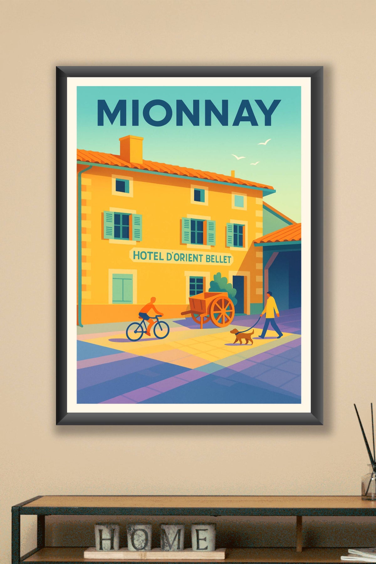 Affiche de Mionnay - Un coin de charme authentique