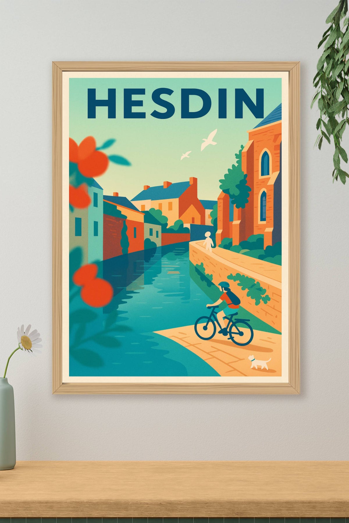 Affiche de Hesdin - Escapade au fil de l'eau