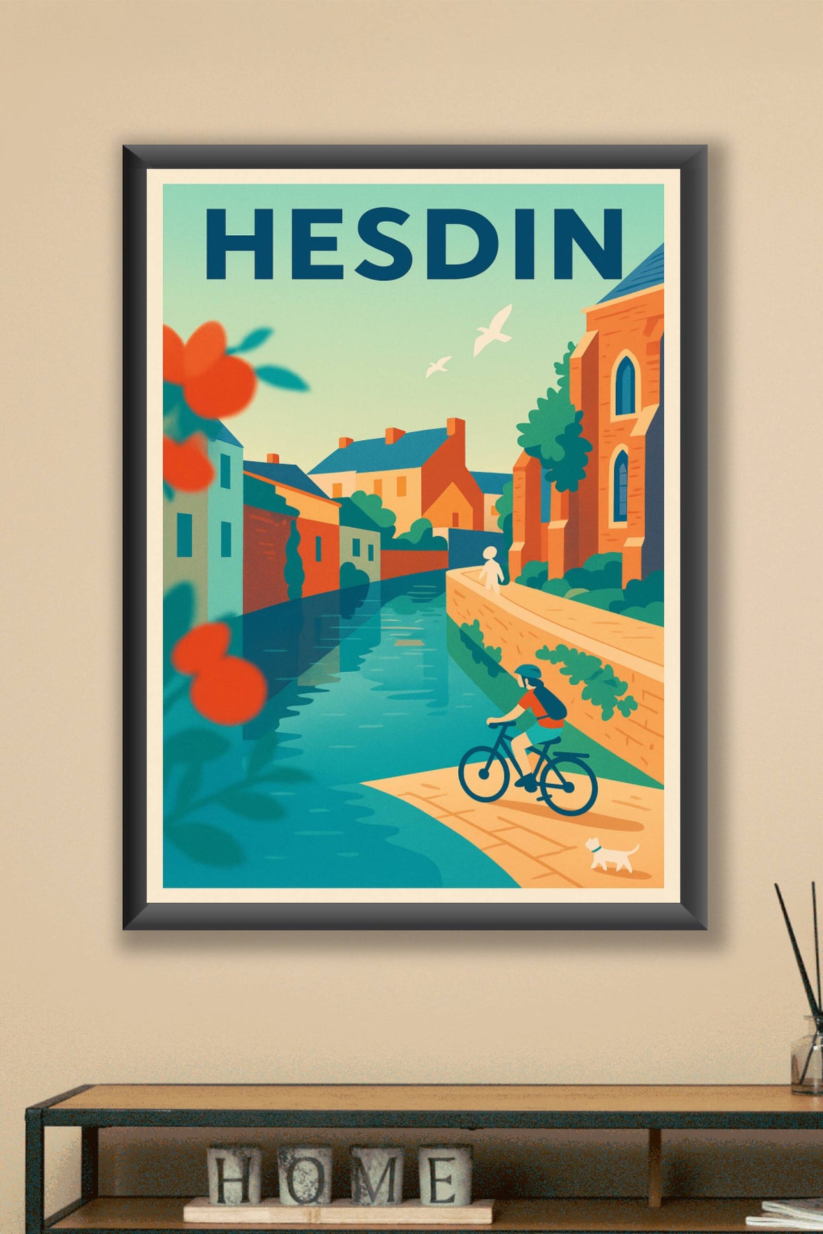Affiche de Hesdin - Escapade au fil de l'eau