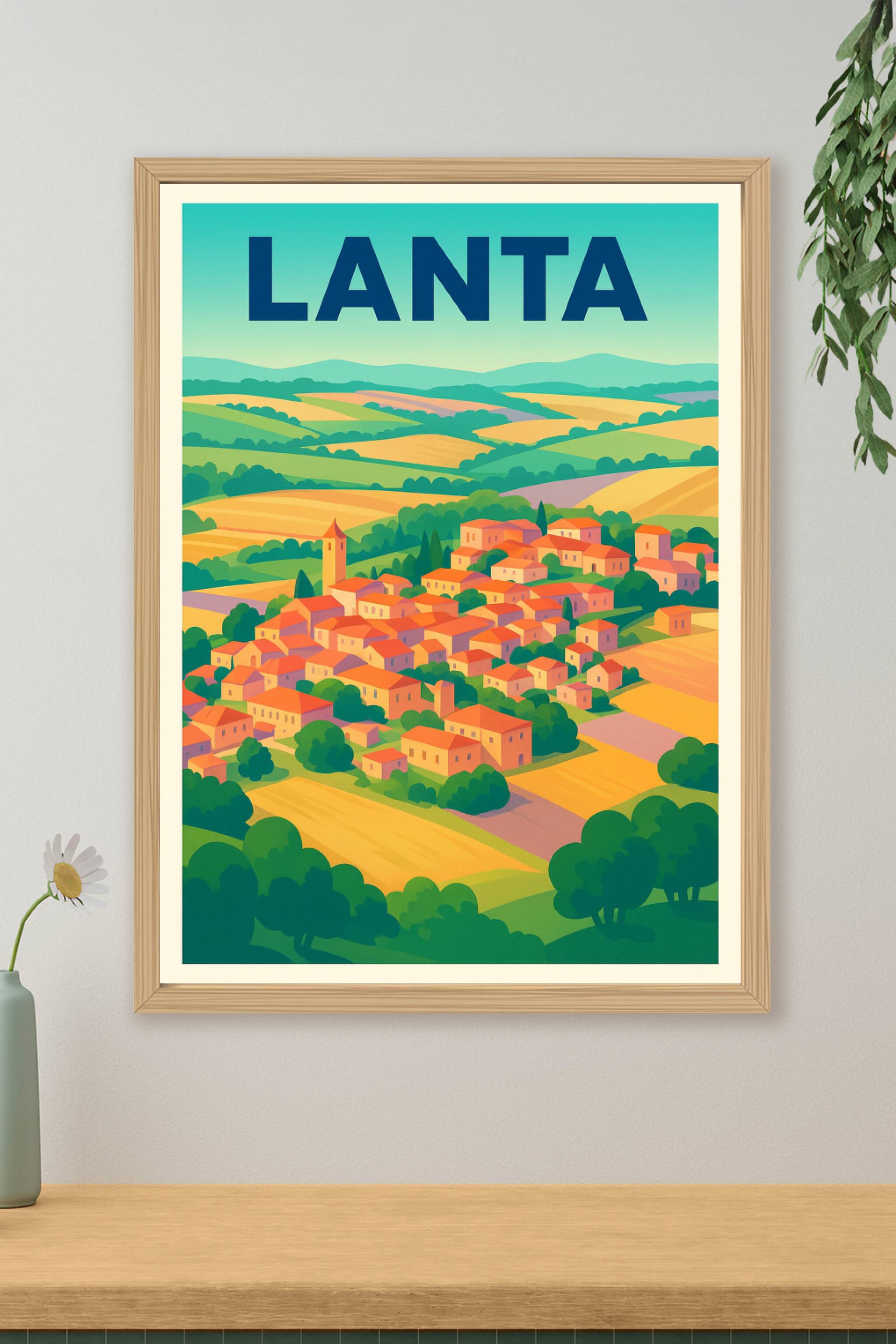 Affiche de Lanta - Charme et douceur de la campagne française