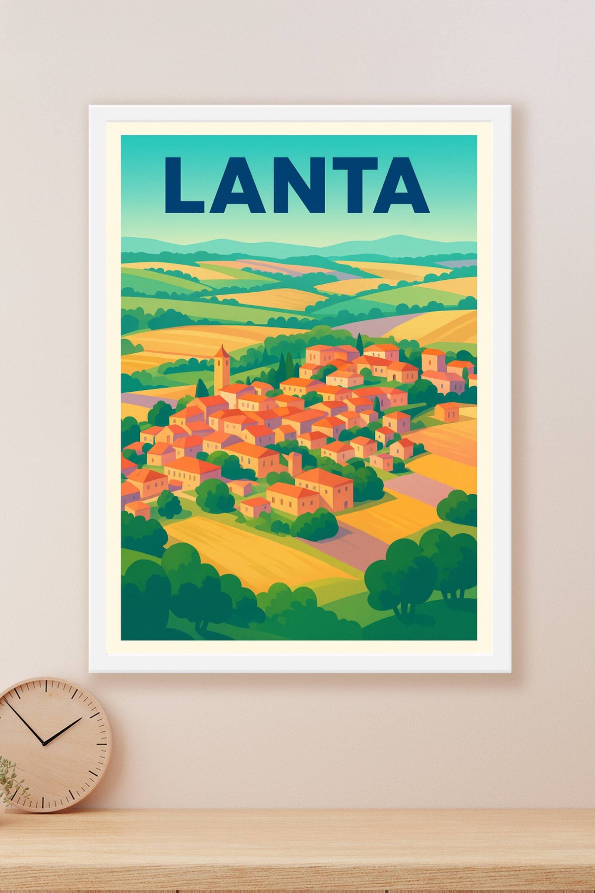 Affiche de Lanta - Charme et douceur de la campagne française