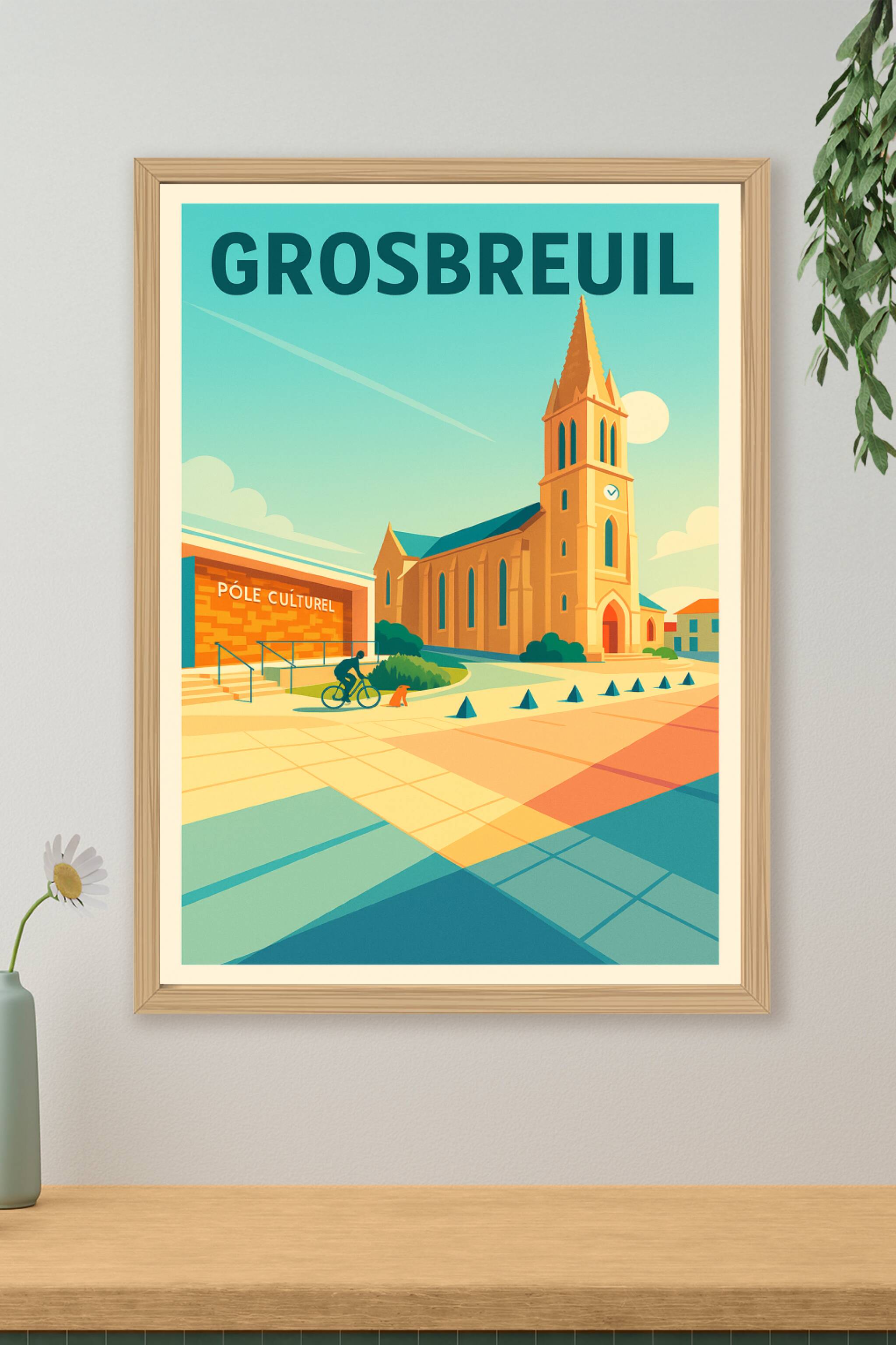 Affiche de Grosbreuil - Harmonie entre tradition et modernité