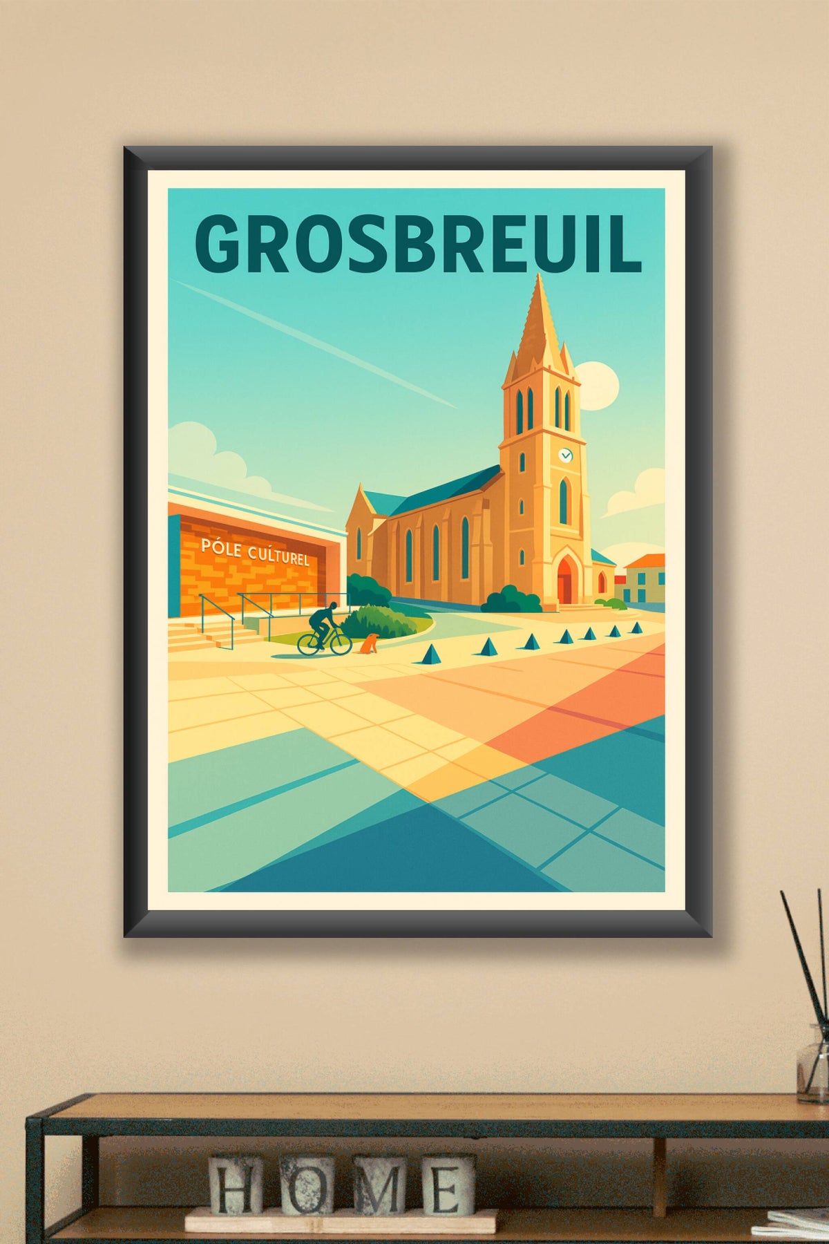 Affiche de Grosbreuil - Harmonie entre tradition et modernité