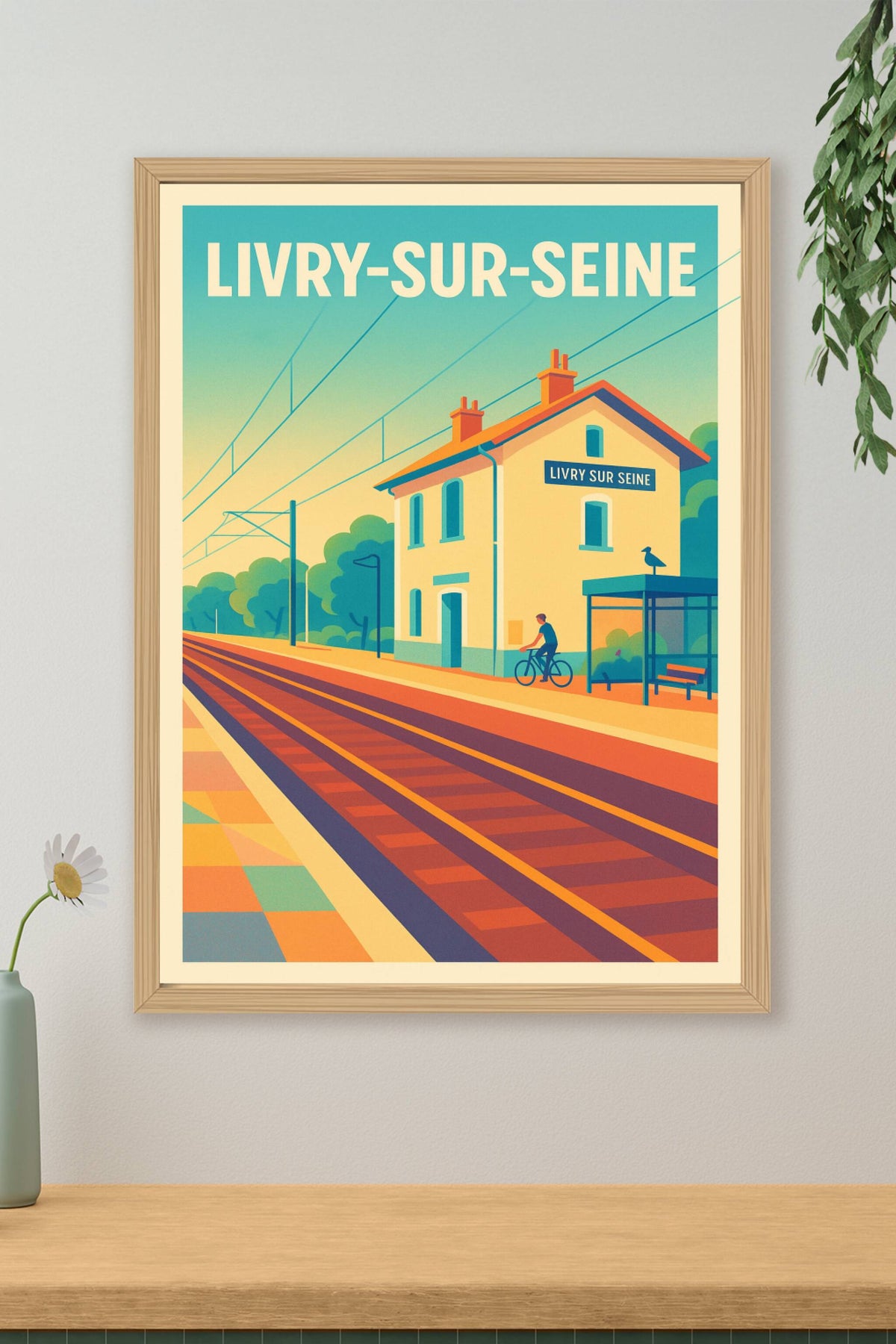 Affiche de Livry-sur-Seine - Escapade calme au bord des rails