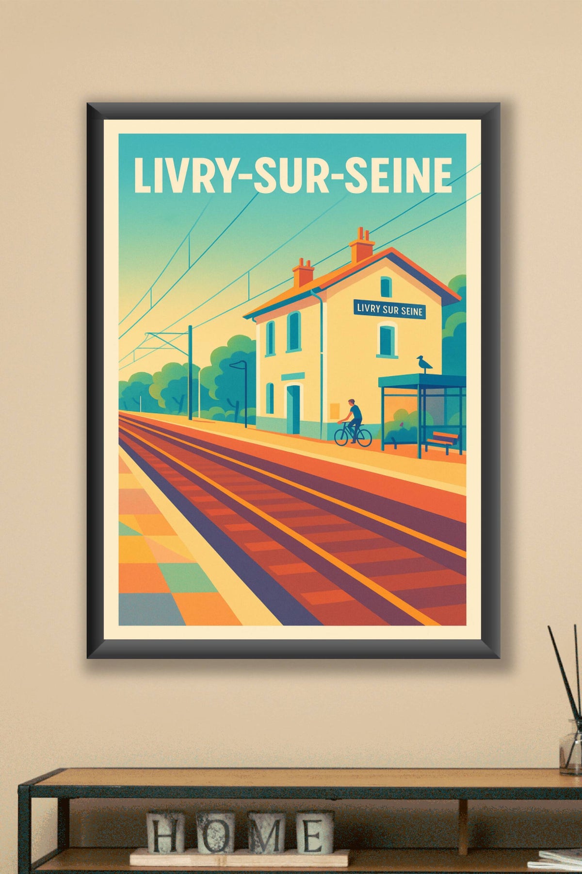 Affiche de Livry-sur-Seine - Escapade calme au bord des rails