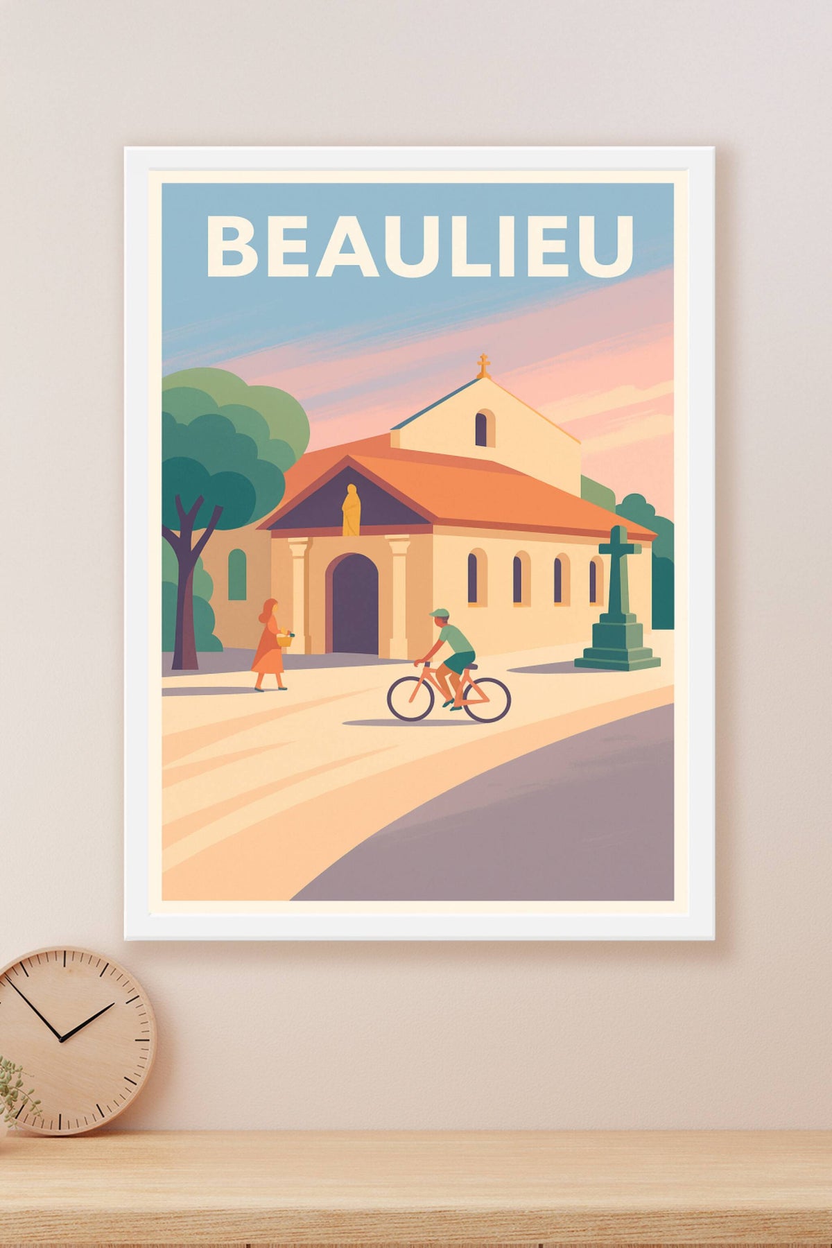 Affiche de Beaulieu - Harmonie et douceur provençale