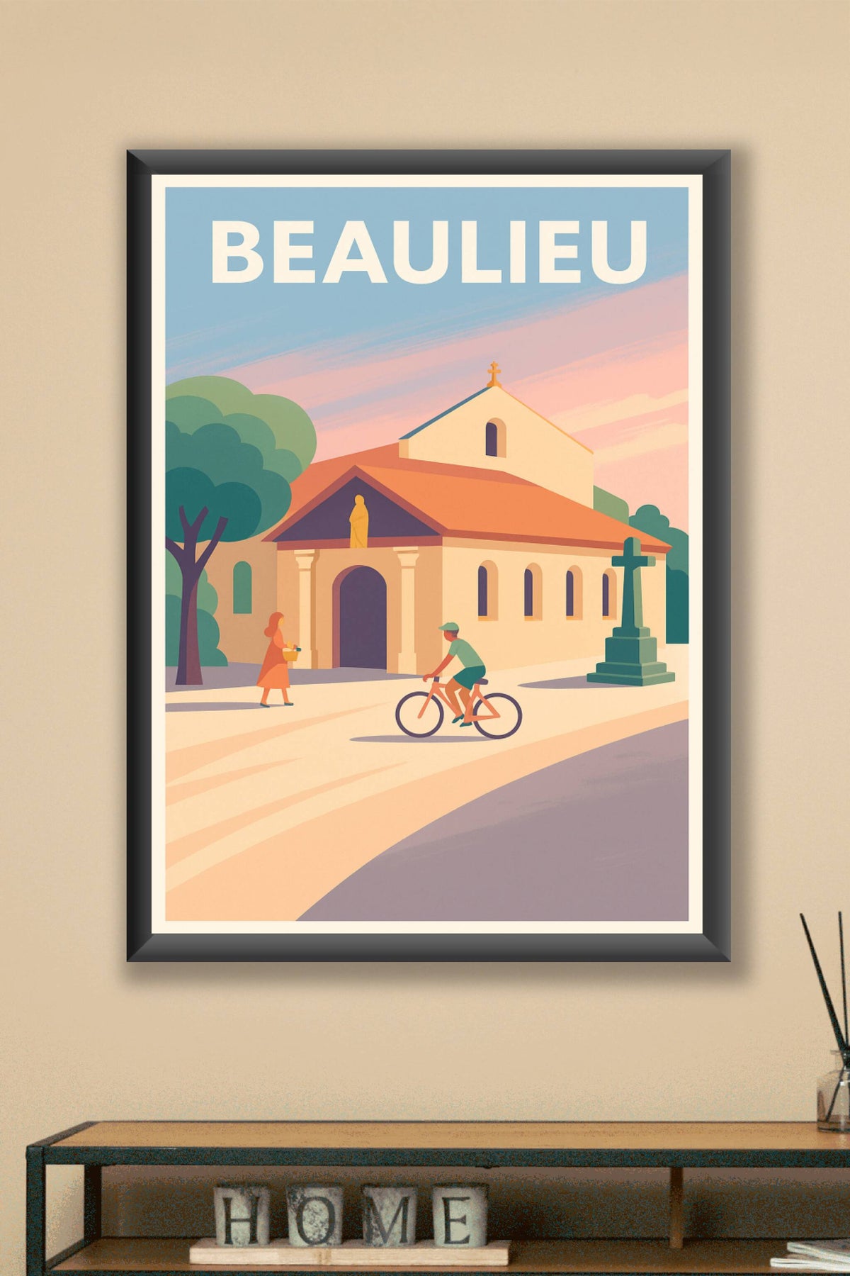 Affiche de Beaulieu - Harmonie et douceur provençale