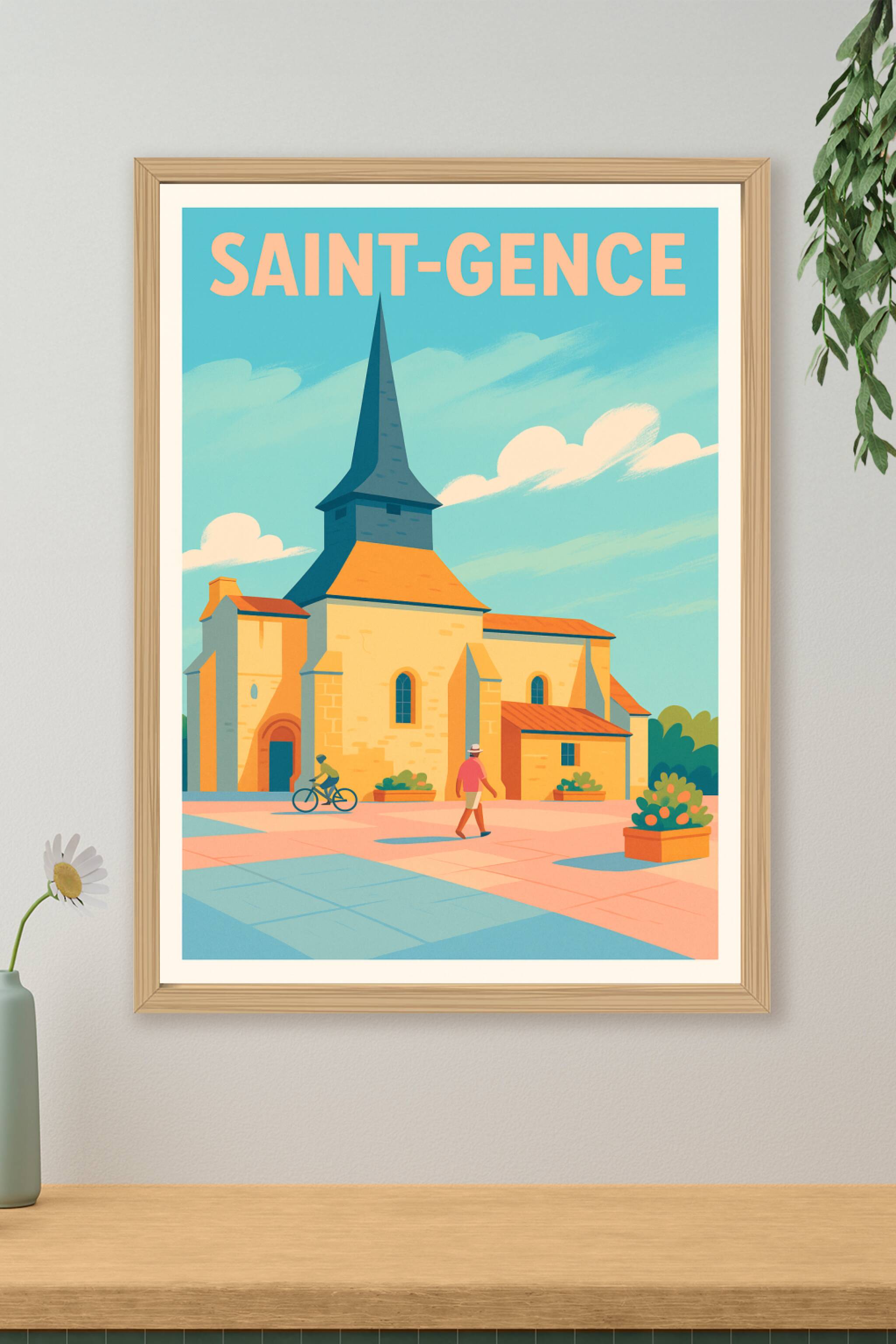 Affiche de Saint-Gence - Découvrez le charme authentique