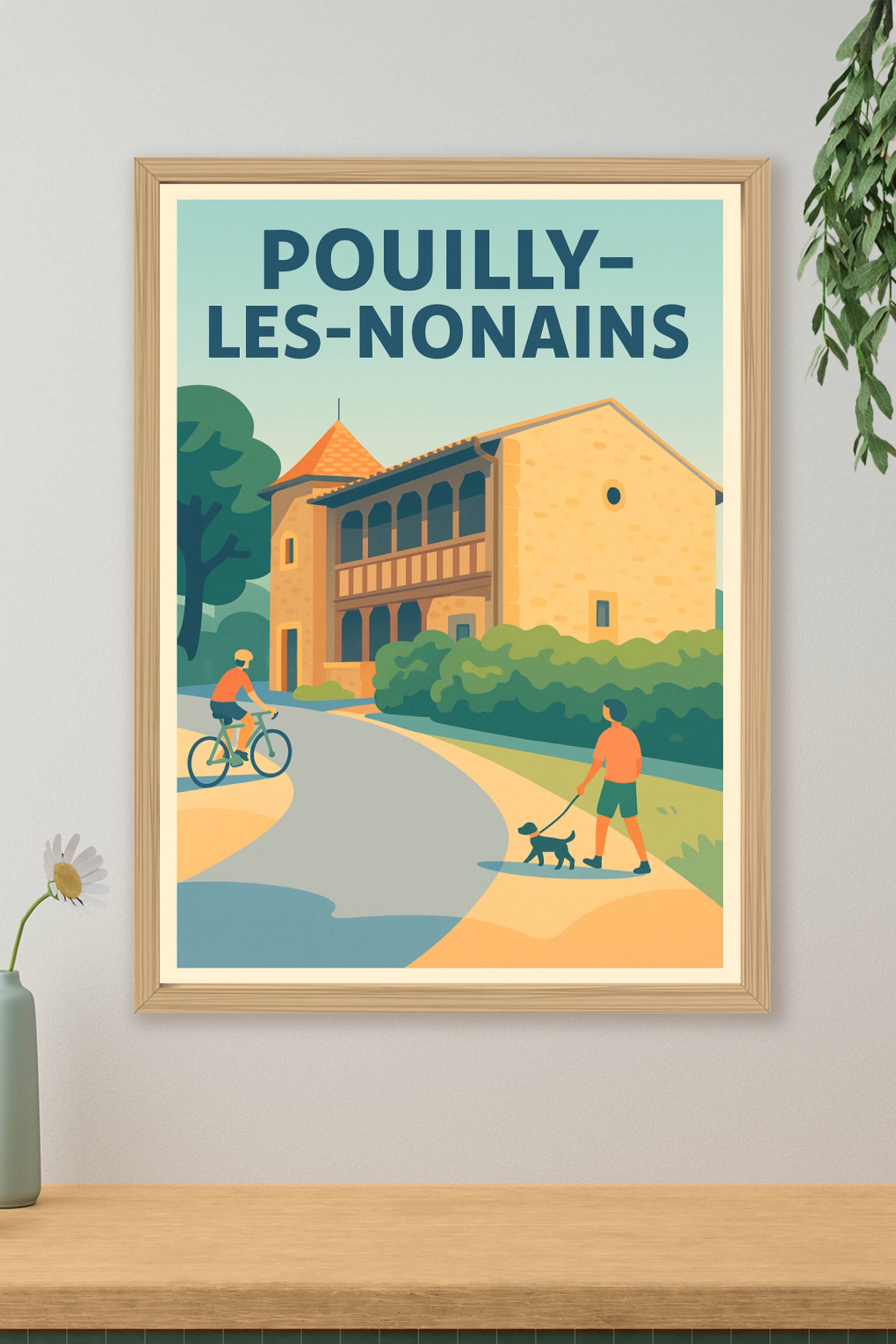 Affiche de Pouilly-les-Nonains - Charme et sérénité à vélo et à pied