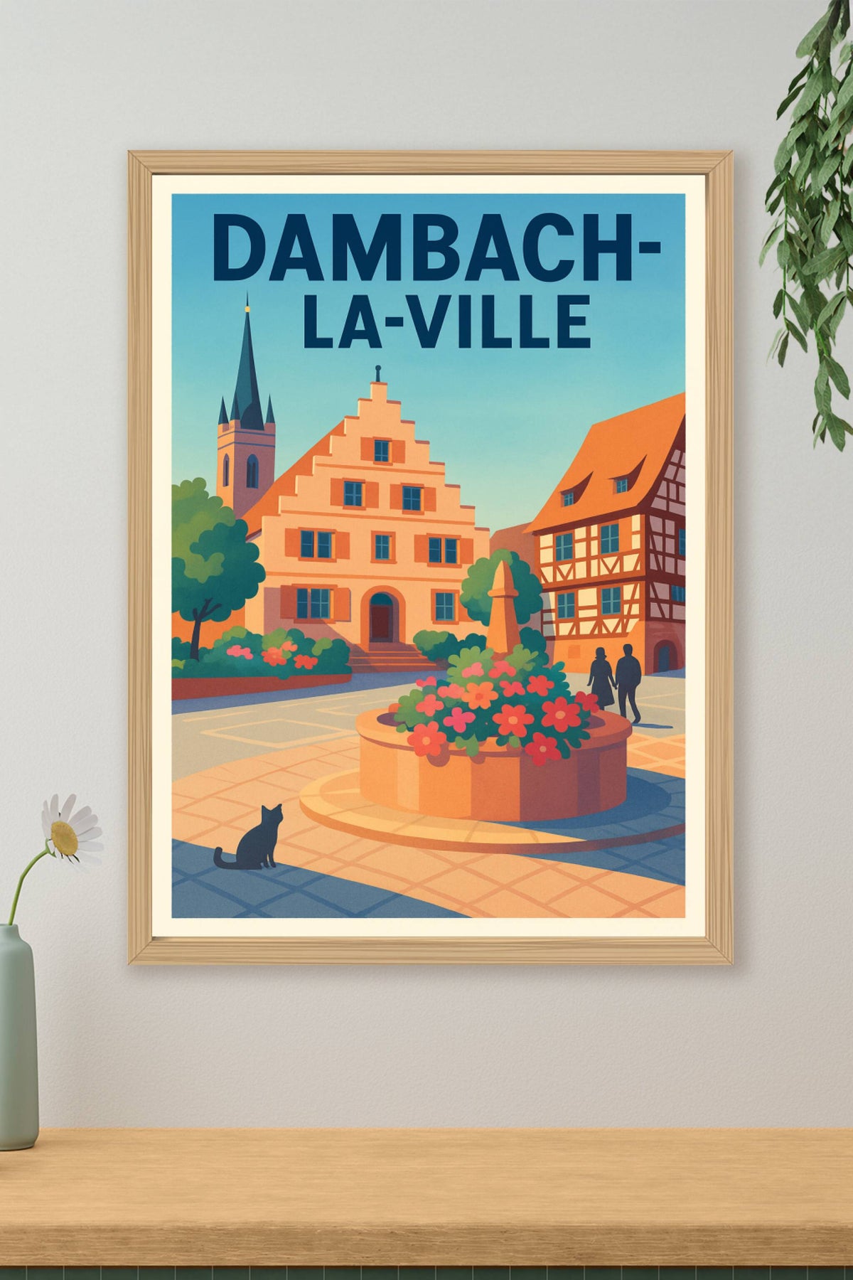 Affiche de Dambach-la-Ville - Charme typique d'Alsace en poster