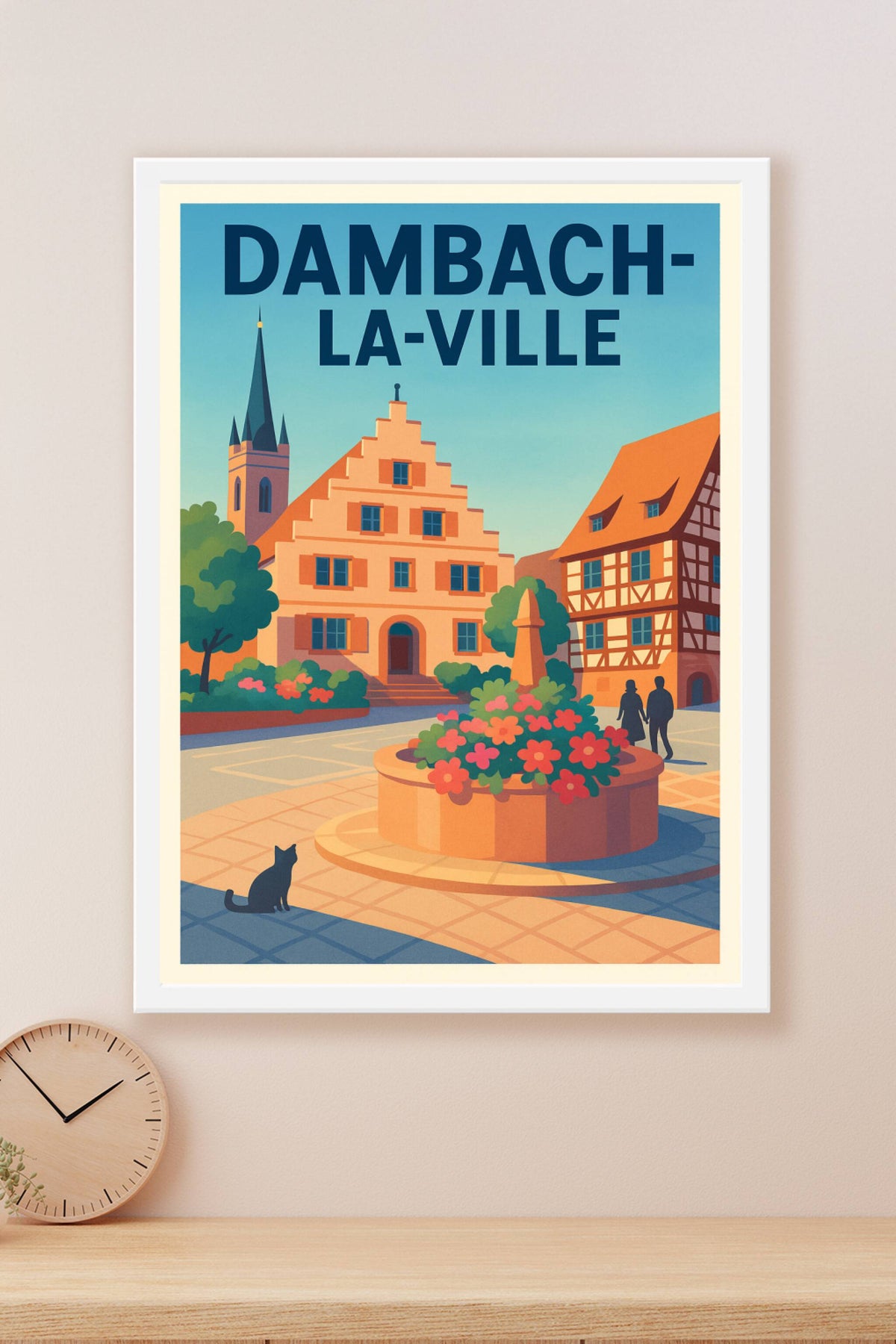 Affiche de Dambach-la-Ville - Charme typique d'Alsace en poster