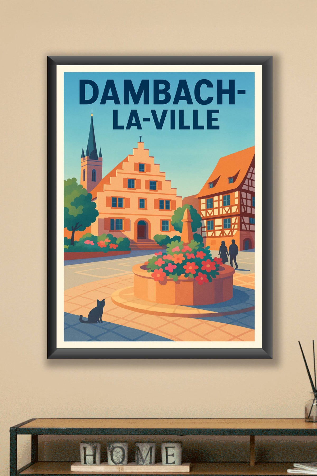 Affiche de Dambach-la-Ville - Charme typique d'Alsace en poster