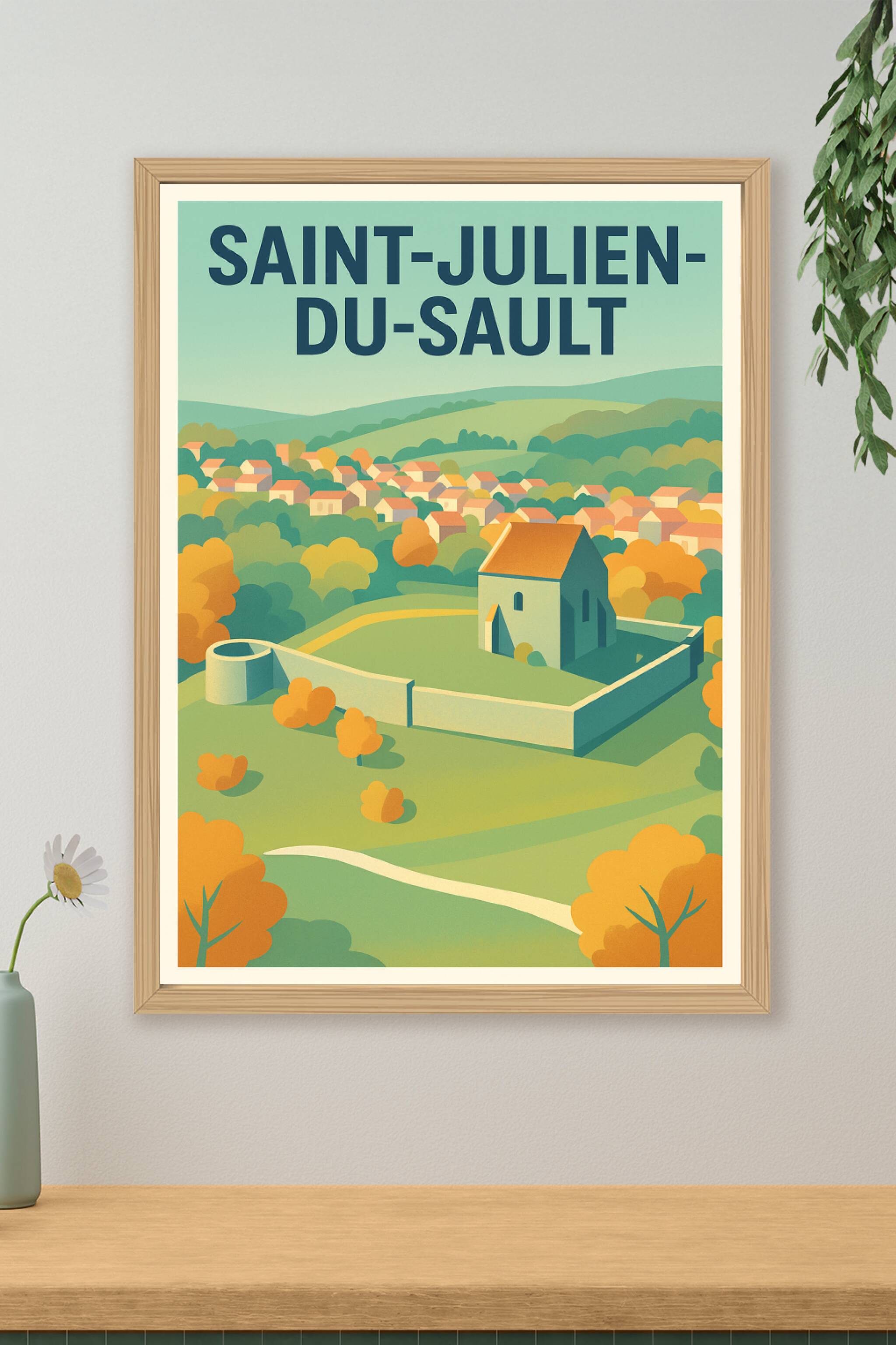 Affiche de Saint-Julien-du-Sault - Charme et sérénité campagnarde