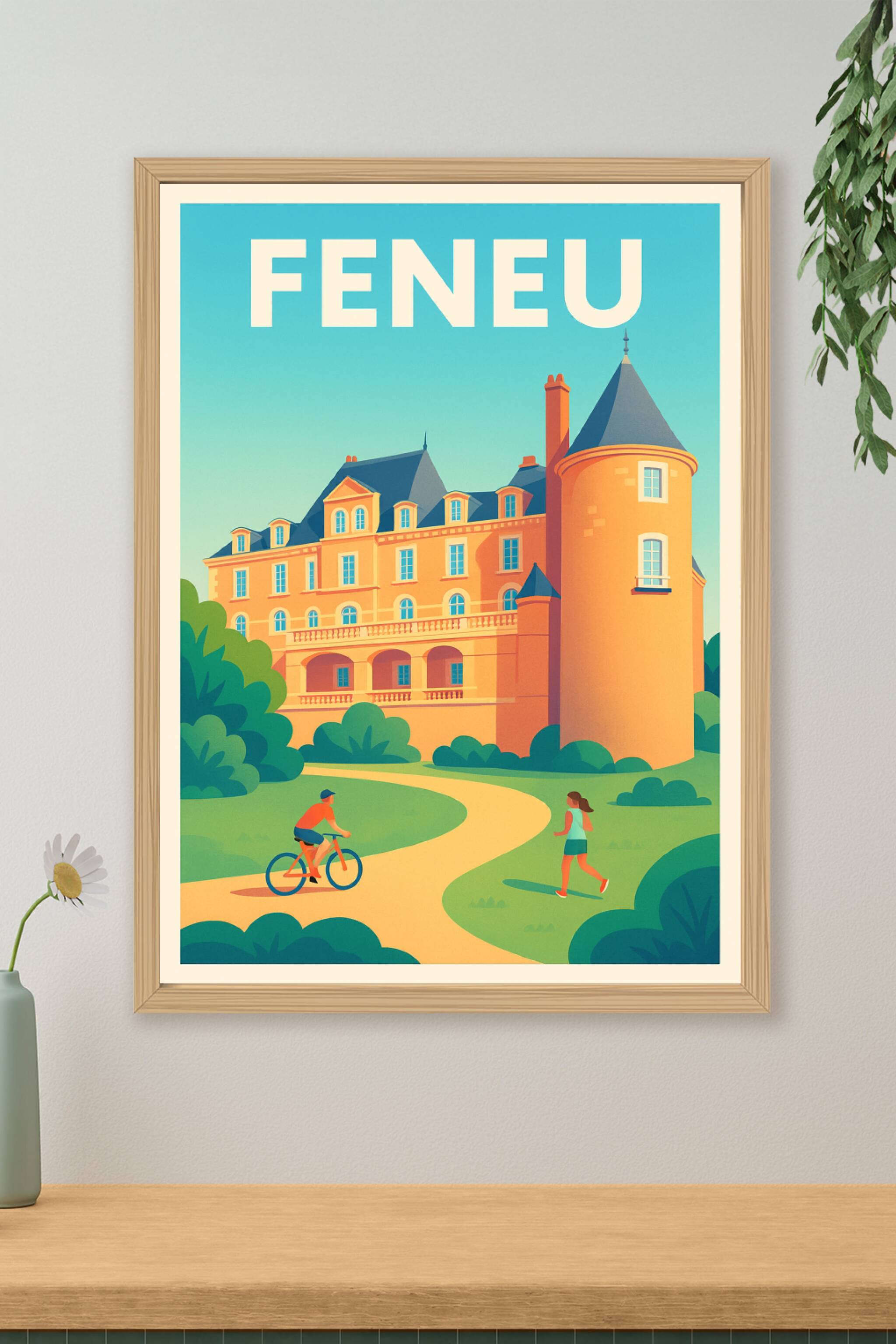 Affiche de Feneu - L'élégance du patrimoine entre nature et détente
