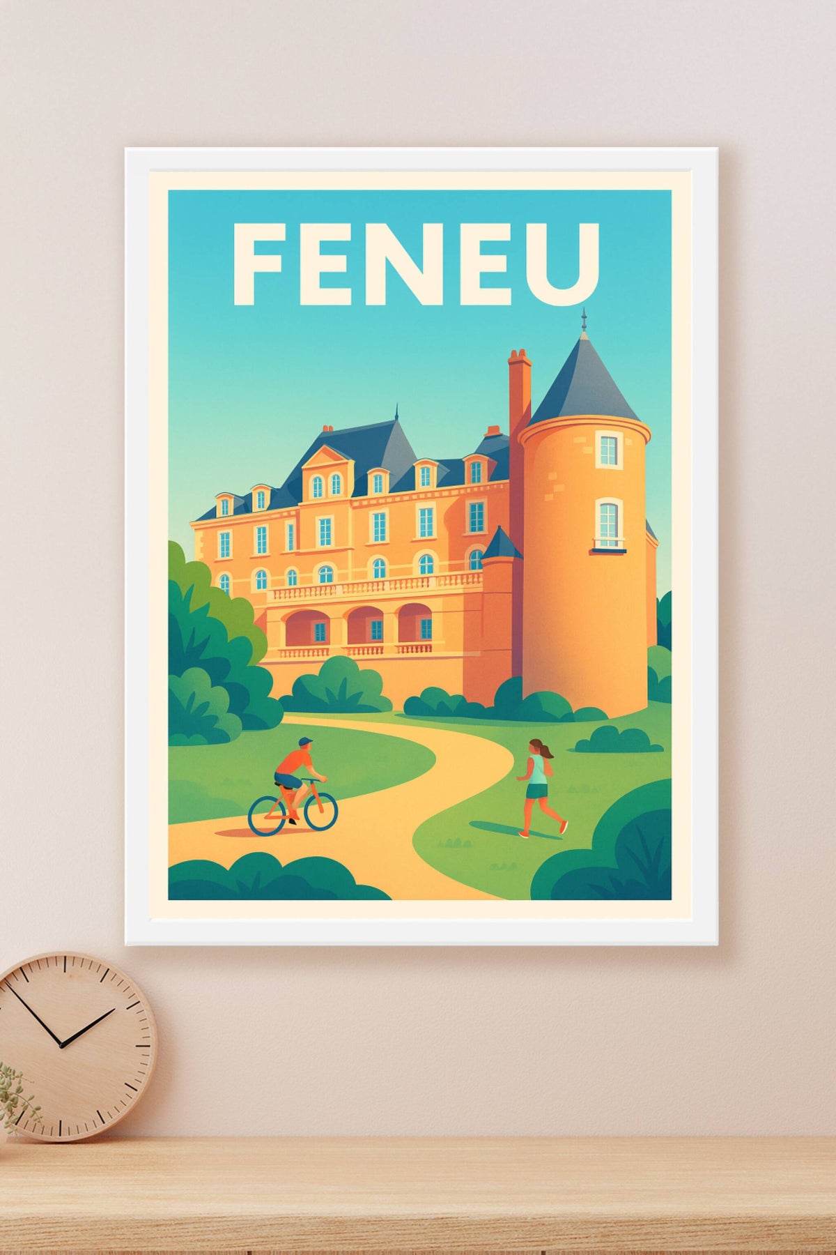 Affiche de Feneu - L'élégance du patrimoine entre nature et détente