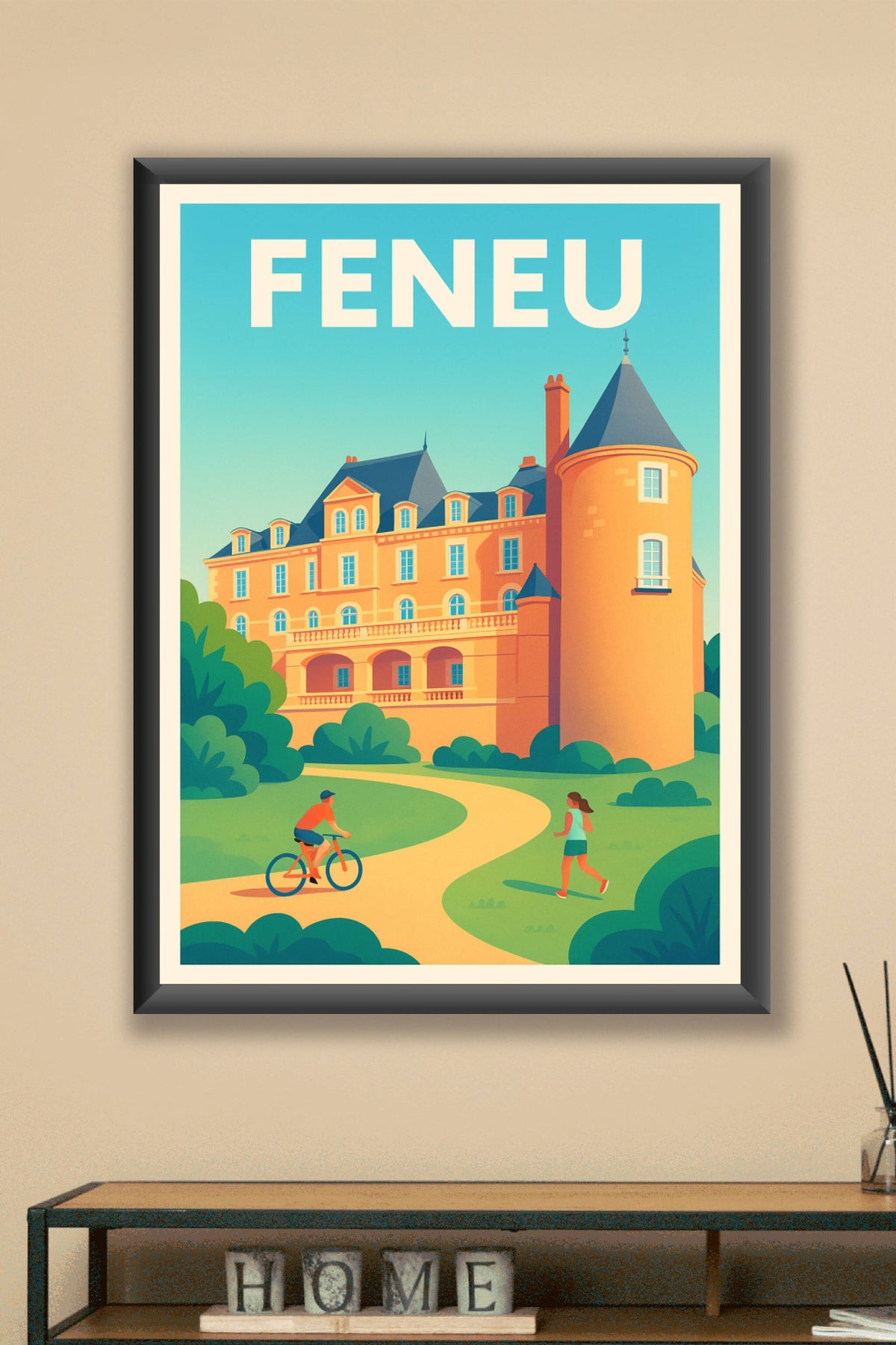 Affiche de Feneu - L'élégance du patrimoine entre nature et détente