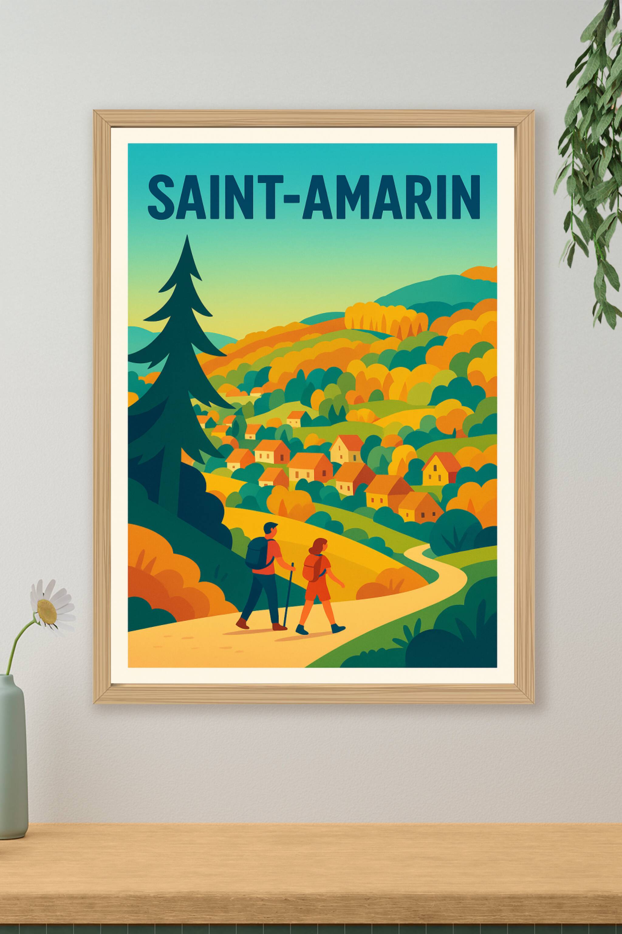 Affiche de Saint-Amarin - Évasion nature au cœur des Vosges