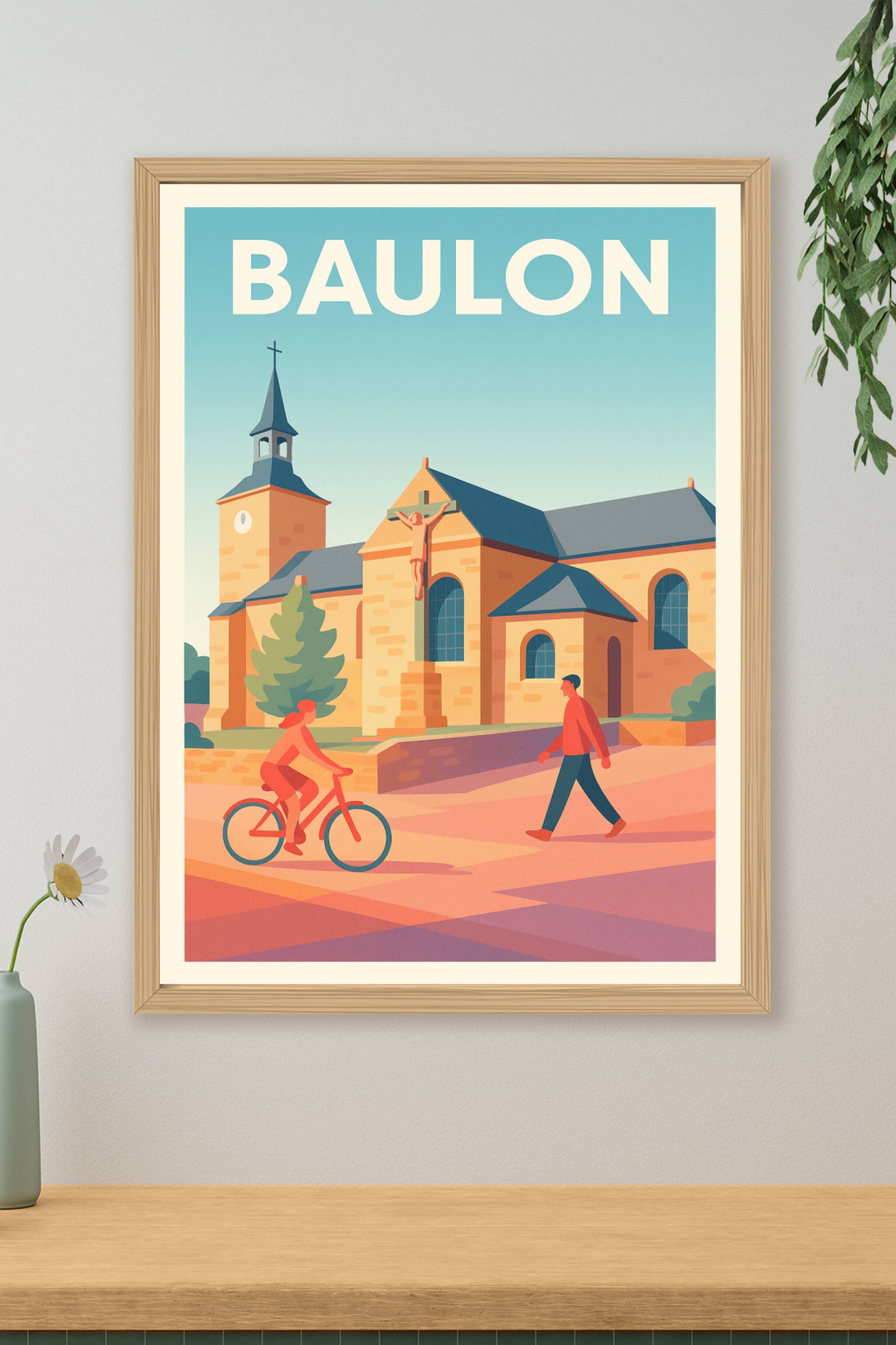 Affiche de Baulon - Charme et sérénité au cœur du village