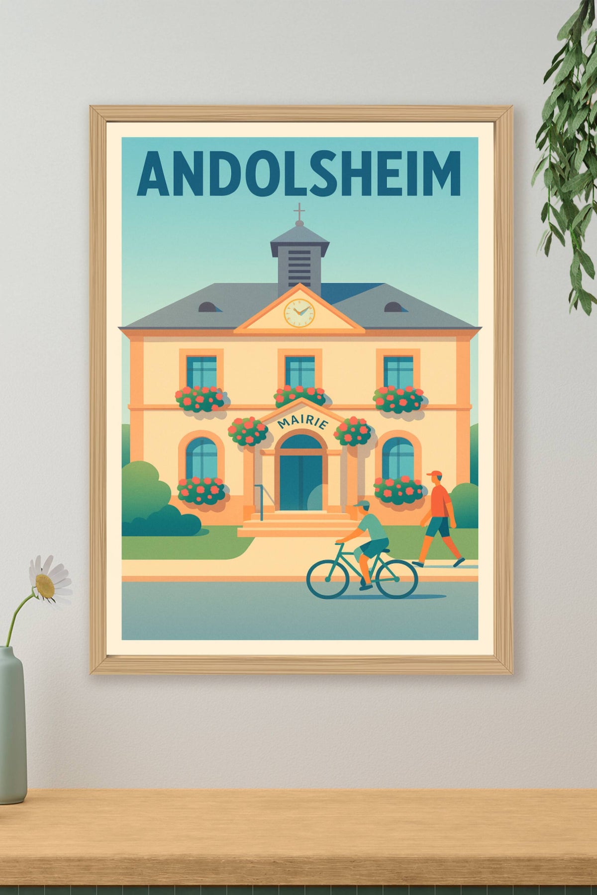 Affiche de Andolsheim - Charme et douceur de la mairie fleurie