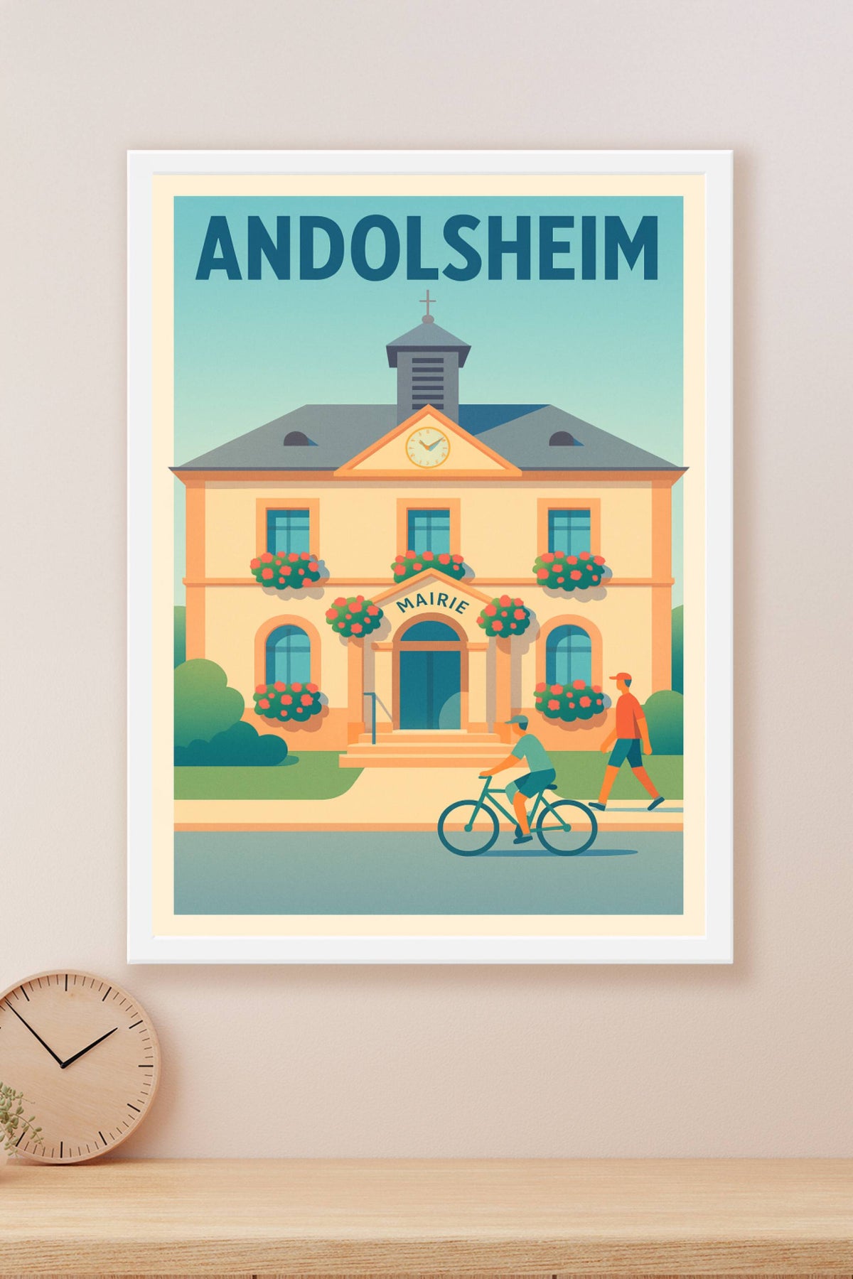 Affiche de Andolsheim - Charme et douceur de la mairie fleurie