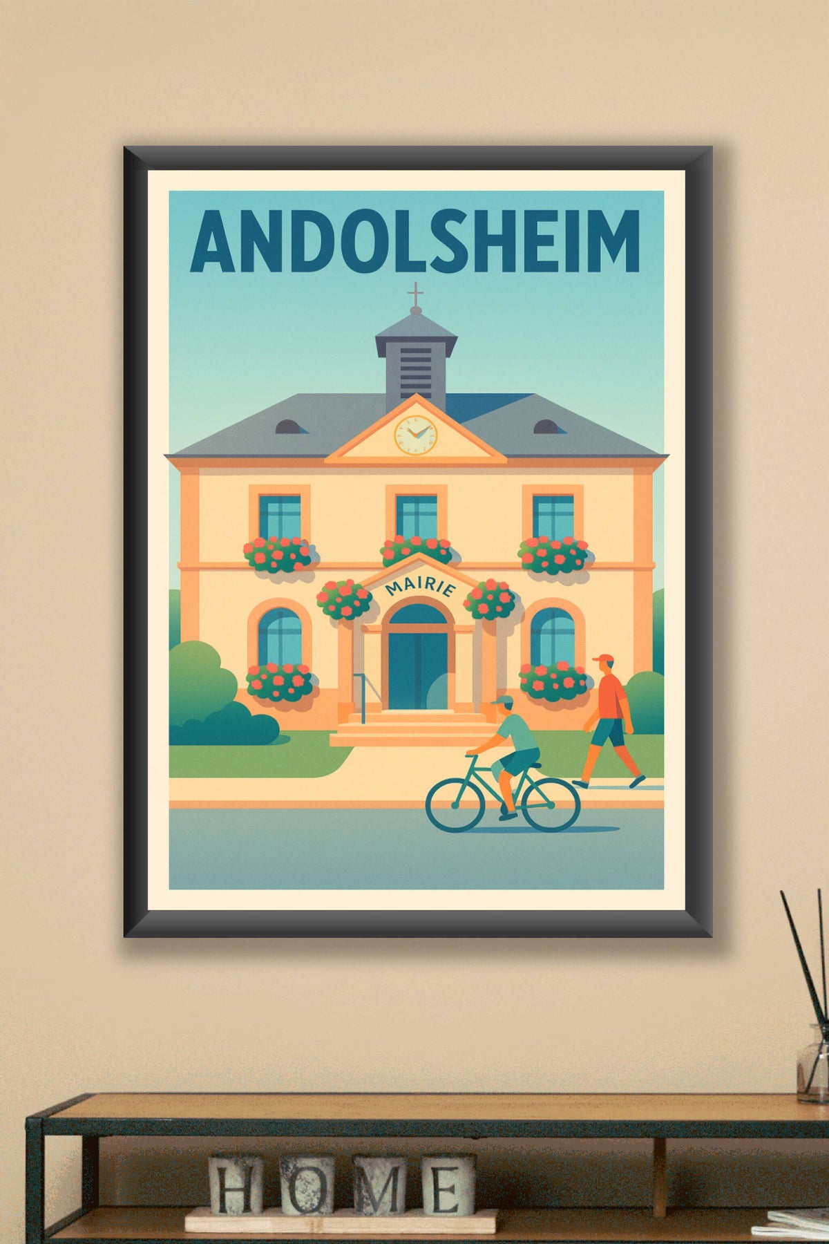 Affiche de Andolsheim - Charme et douceur de la mairie fleurie