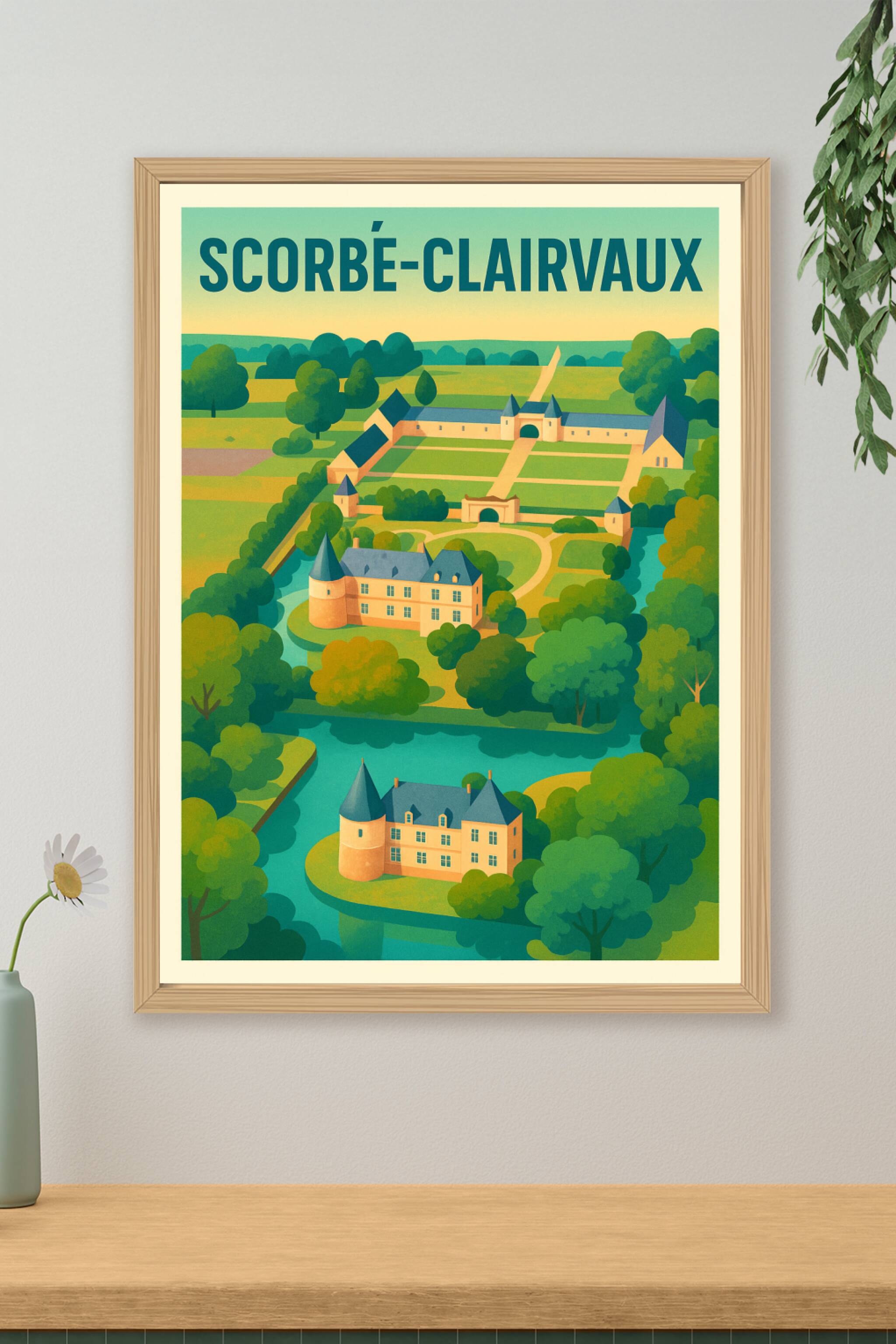 Affiche de Scorbé-Clairvaux - L'élégance et la sérénité d'un paysage d'exception