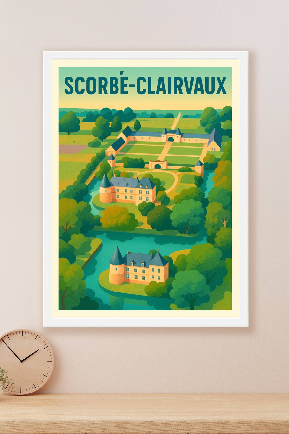 Affiche de Scorbé-Clairvaux - L'élégance et la sérénité d'un paysage d'exception