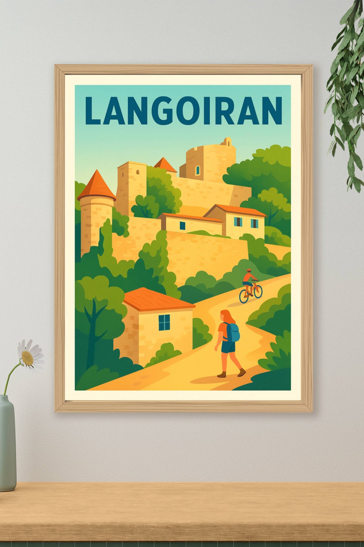 Affiche de Langoiran - Charme médiéval et nature préservée