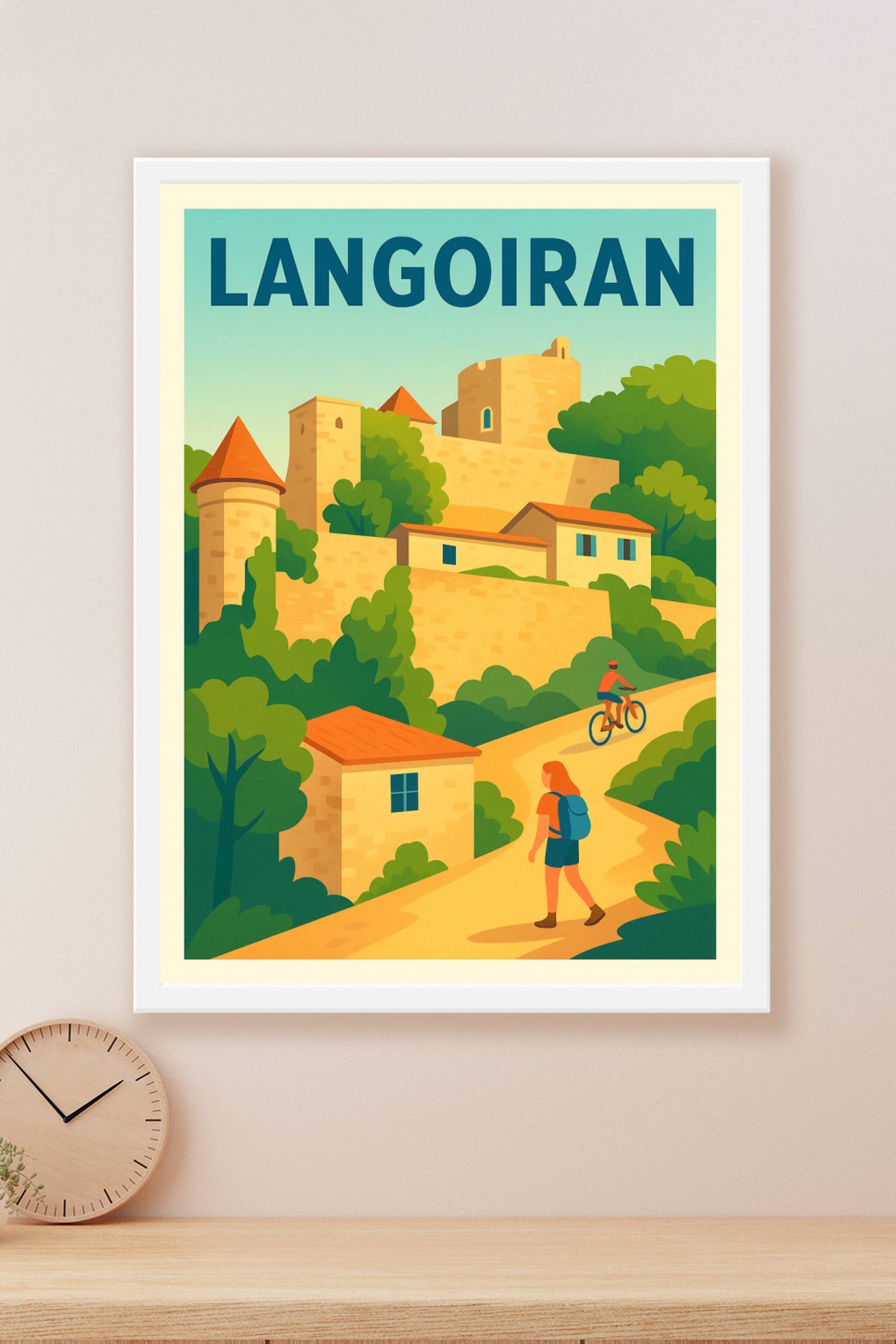 Affiche de Langoiran - Charme médiéval et nature préservée