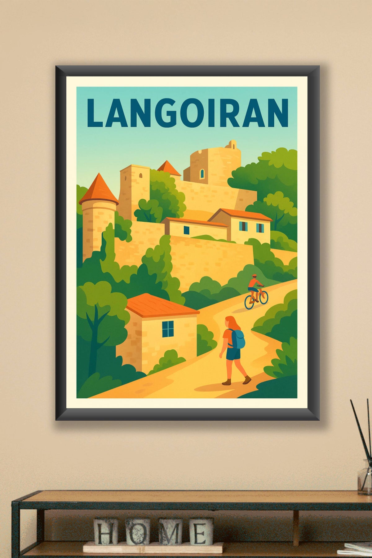 Affiche de Langoiran - Charme médiéval et nature préservée