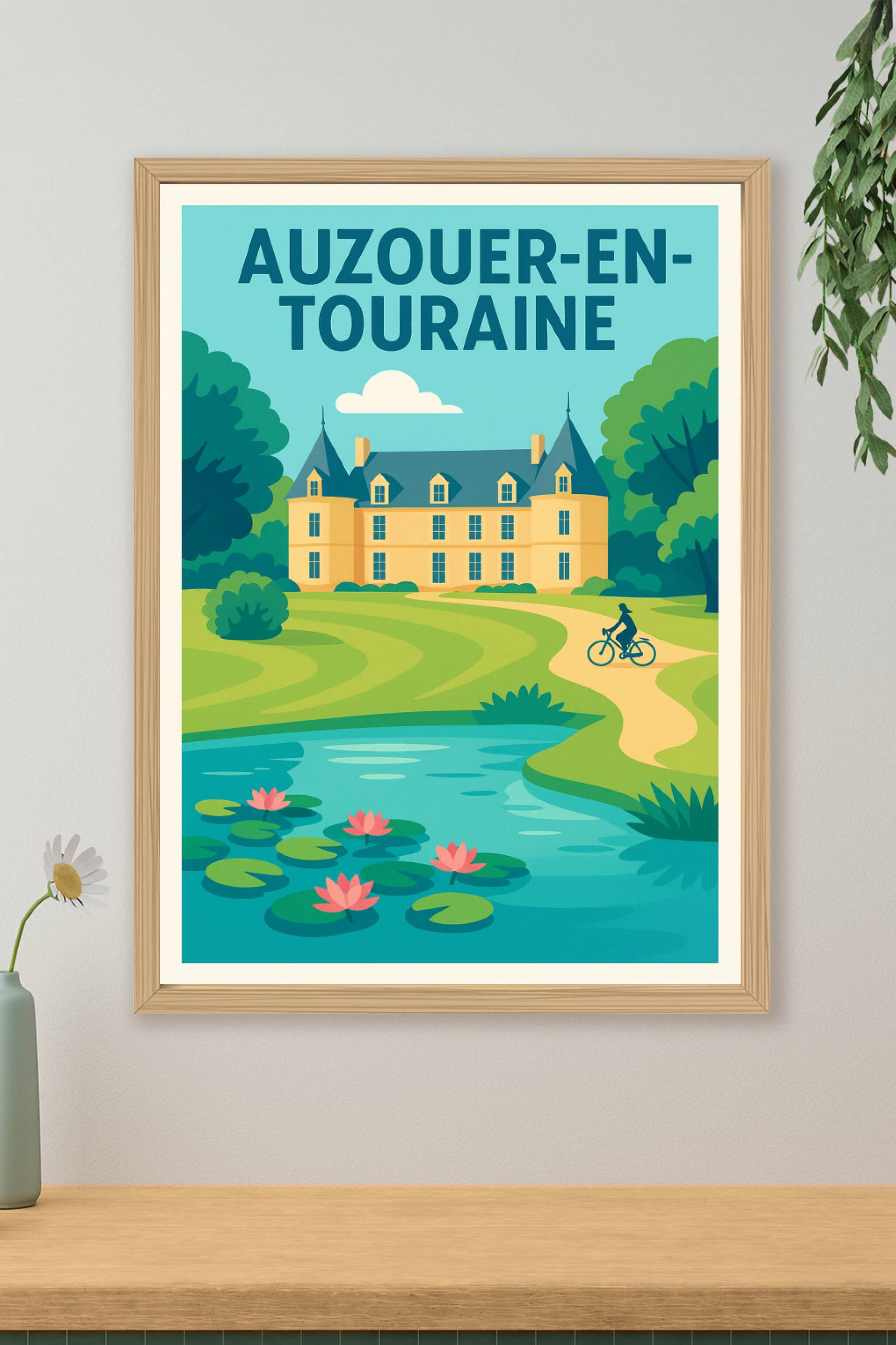 Affiche de Auzouer-en-Touraine - Charme et sérénité à la campagne