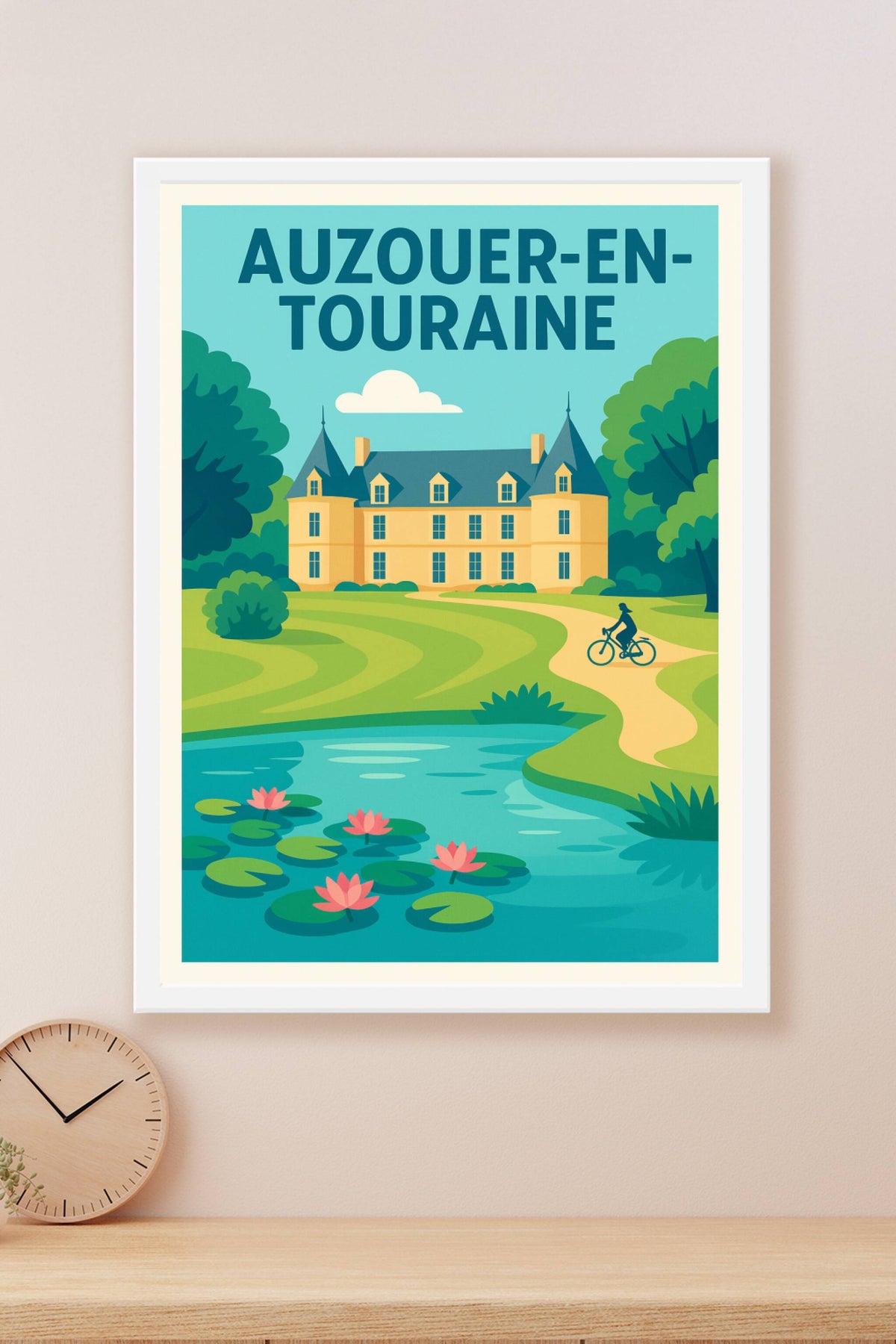 Affiche de Auzouer-en-Touraine - Charme et sérénité à la campagne