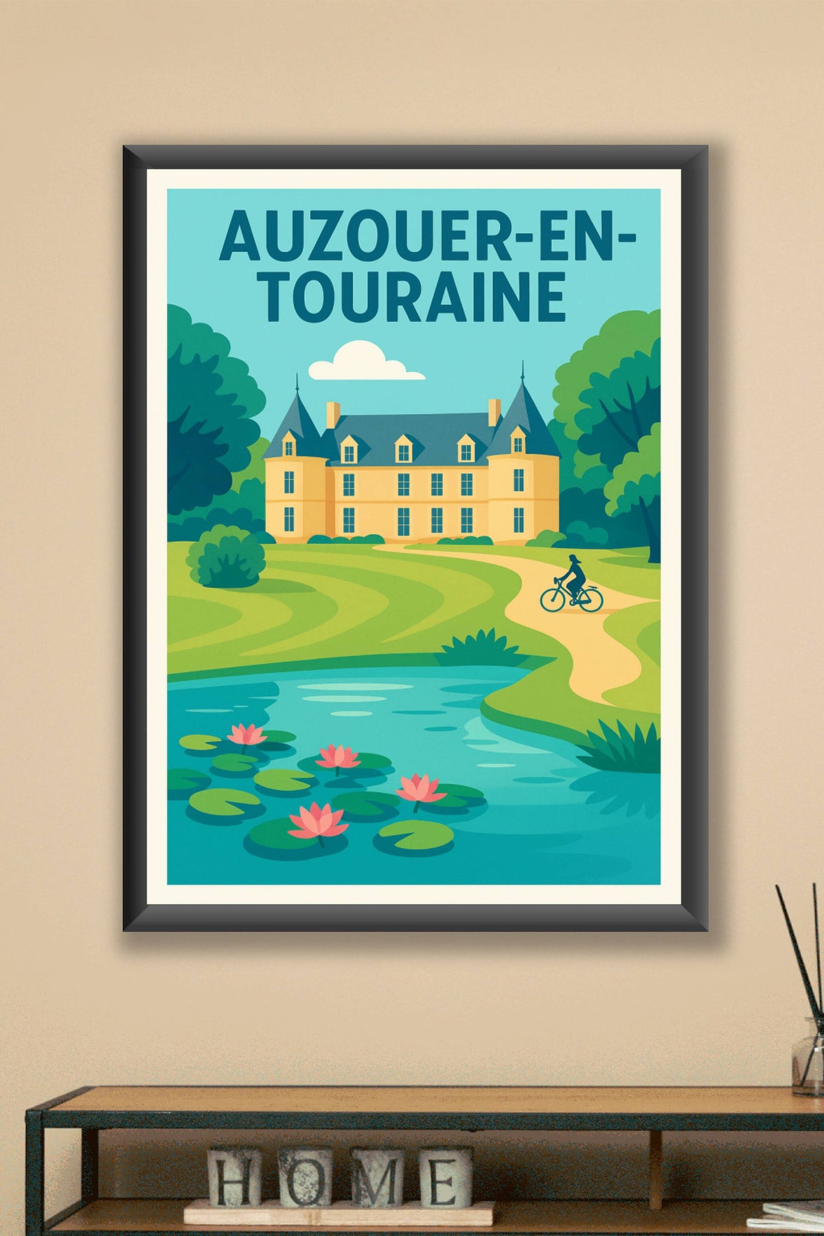 Affiche de Auzouer-en-Touraine - Charme et sérénité à la campagne