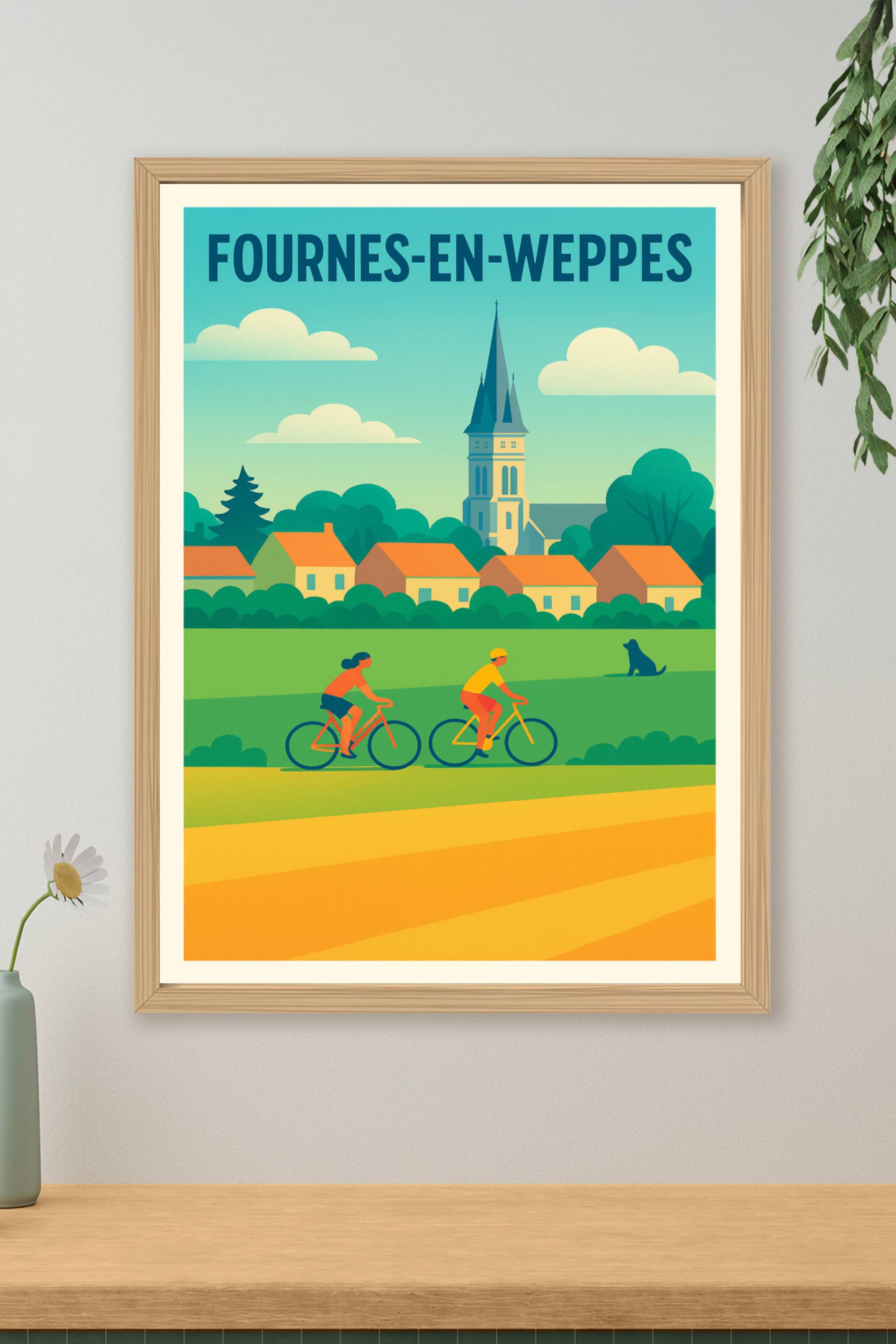 Affiche de Fournes-en-Weppes - Escapade à vélo au cœur du village