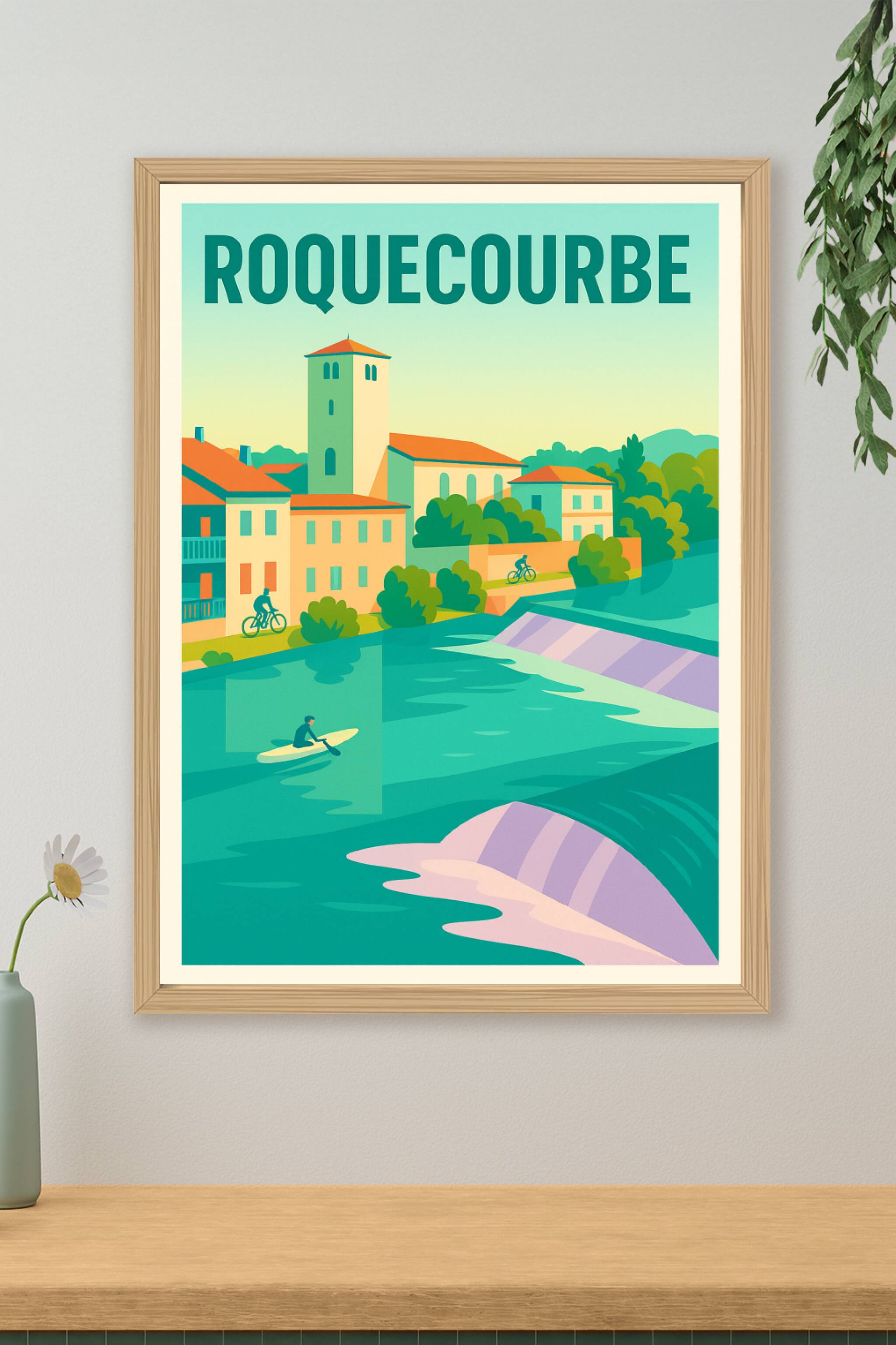 Affiche de Roquecourbe - Charme paisible au fil de l'eau