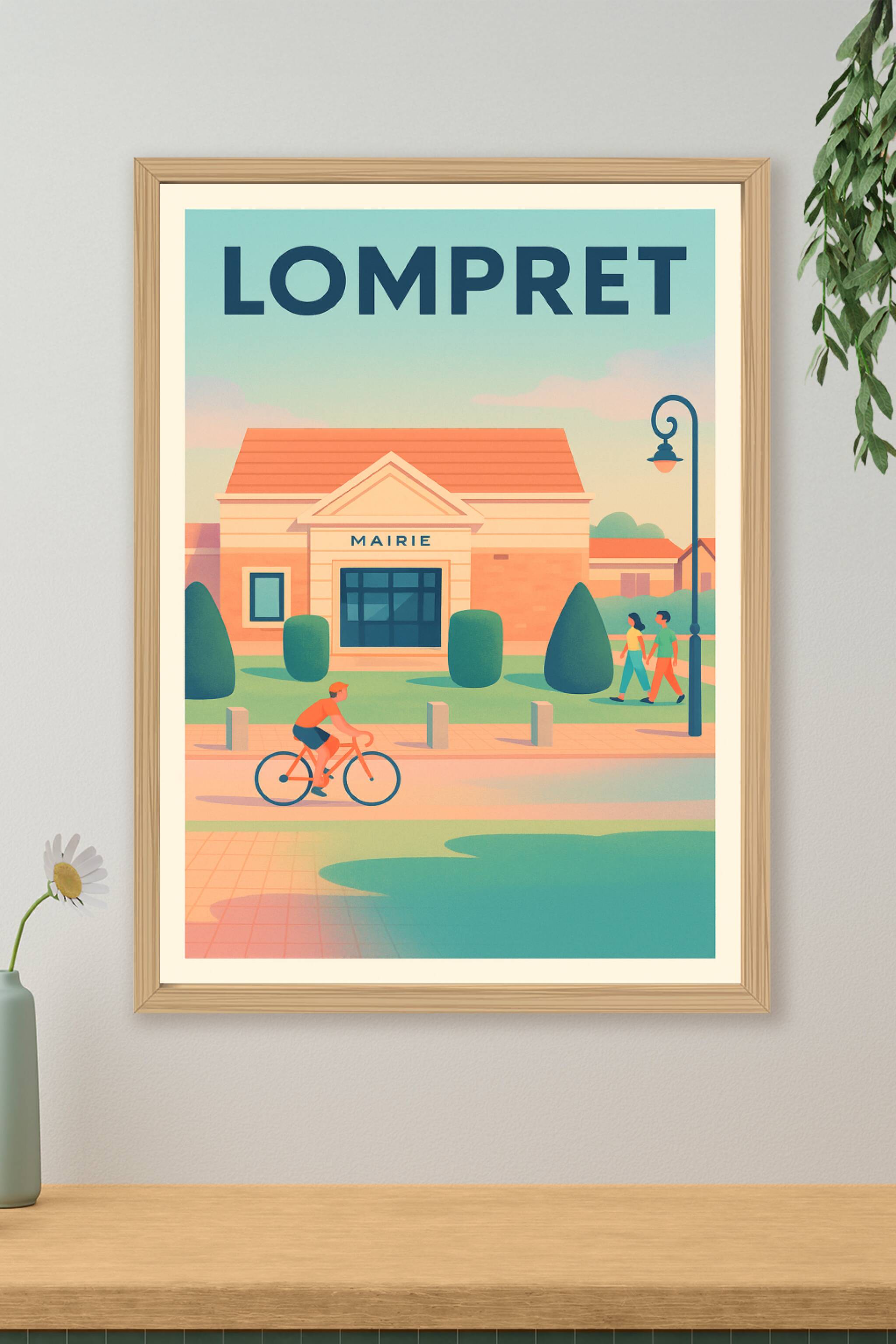 Affiche de Lompret - Une douce balade devant la Mairie