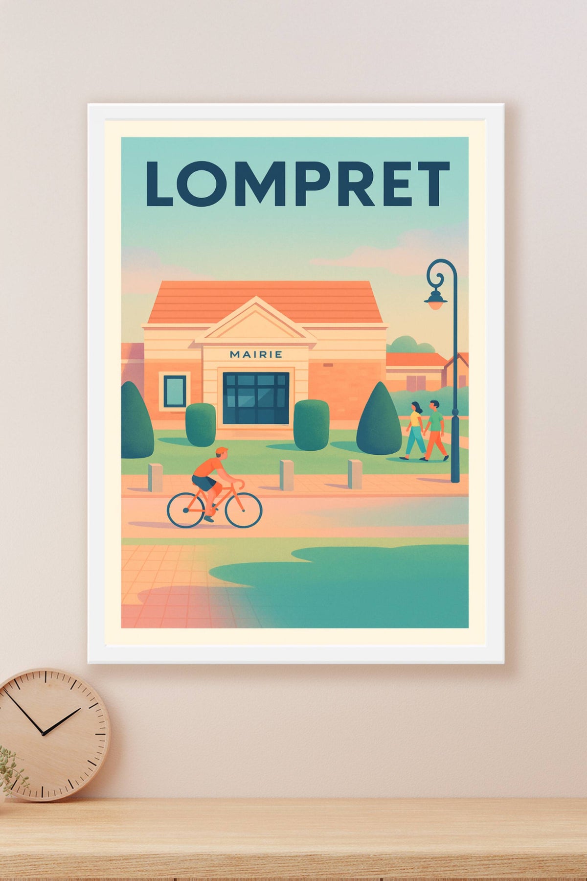 Affiche de Lompret - Une douce balade devant la Mairie