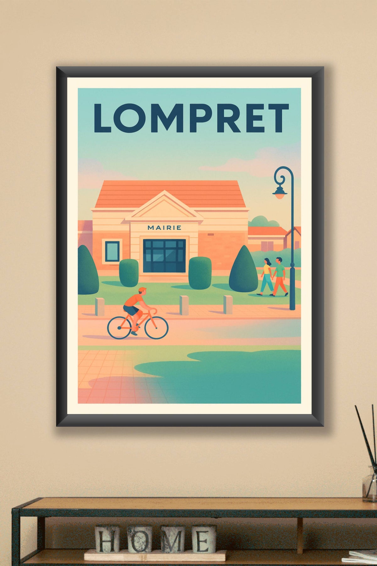 Affiche de Lompret - Une douce balade devant la Mairie
