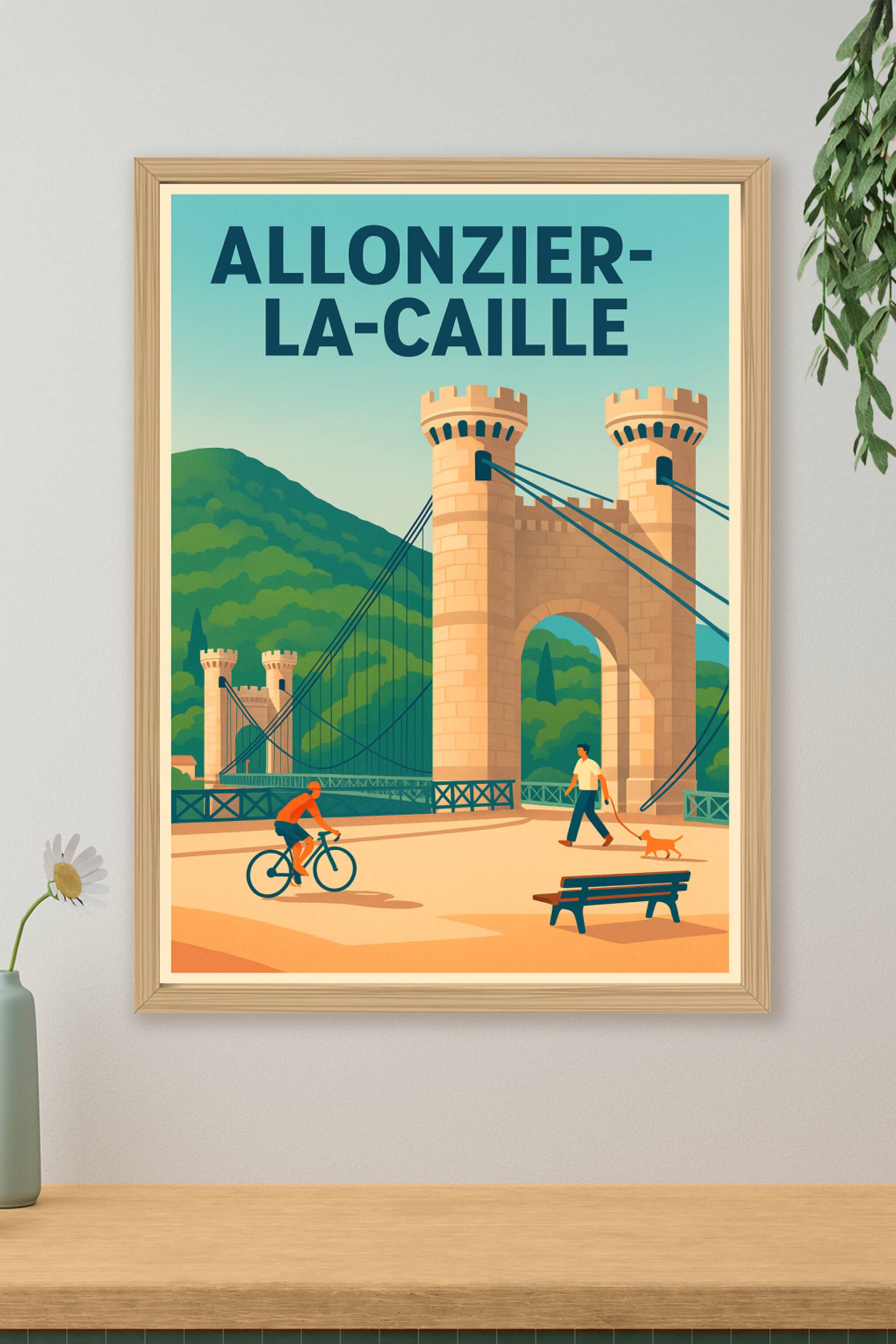 Affiche de Allonzier-la-Caille - Charme et sérénité au pont suspendu