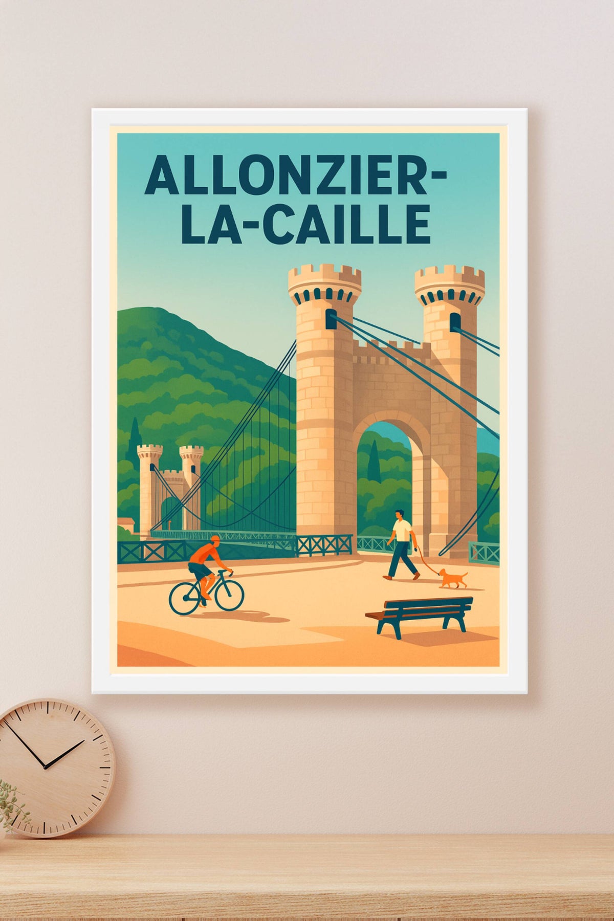 Affiche de Allonzier-la-Caille - Charme et sérénité au pont suspendu