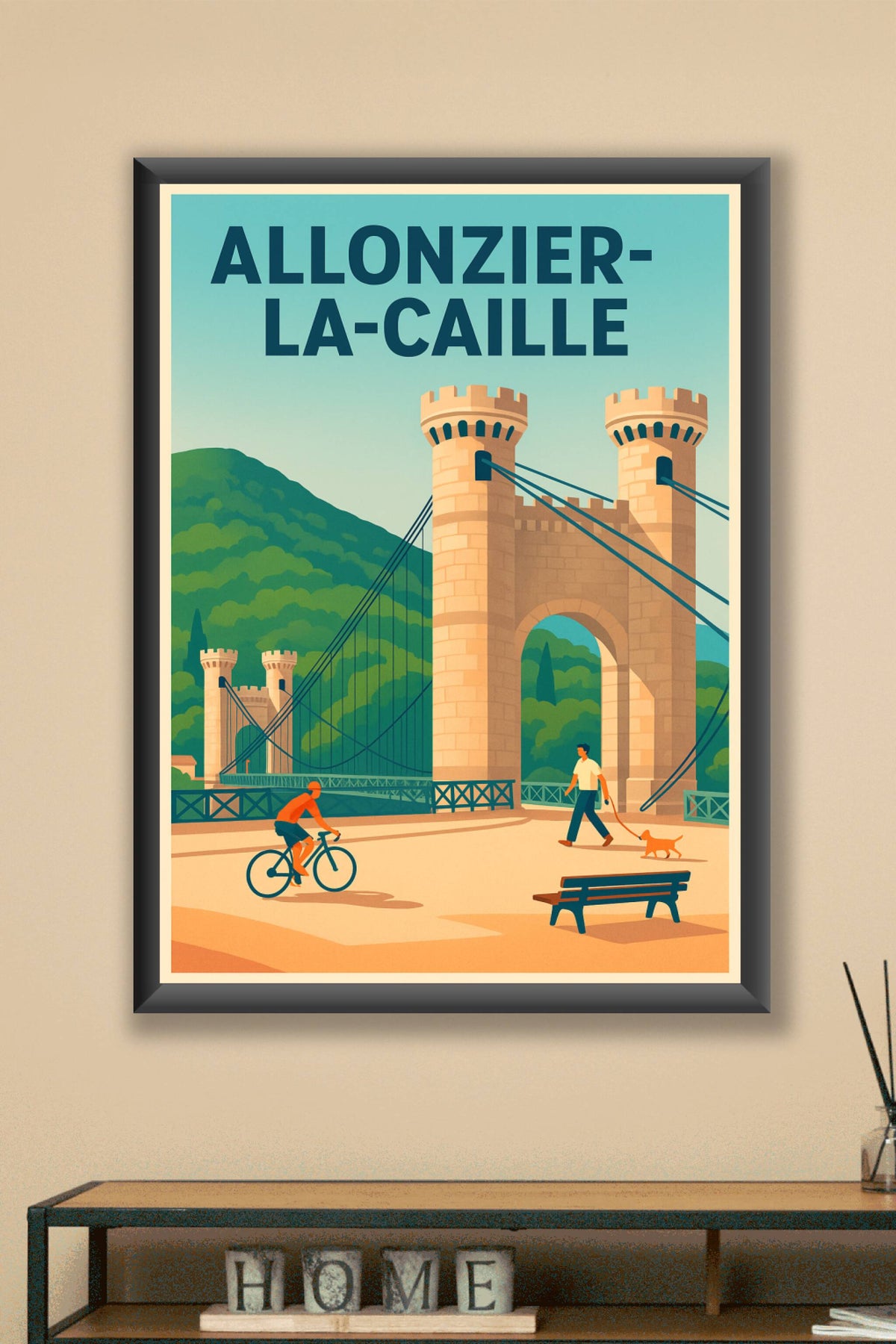 Affiche de Allonzier-la-Caille - Charme et sérénité au pont suspendu
