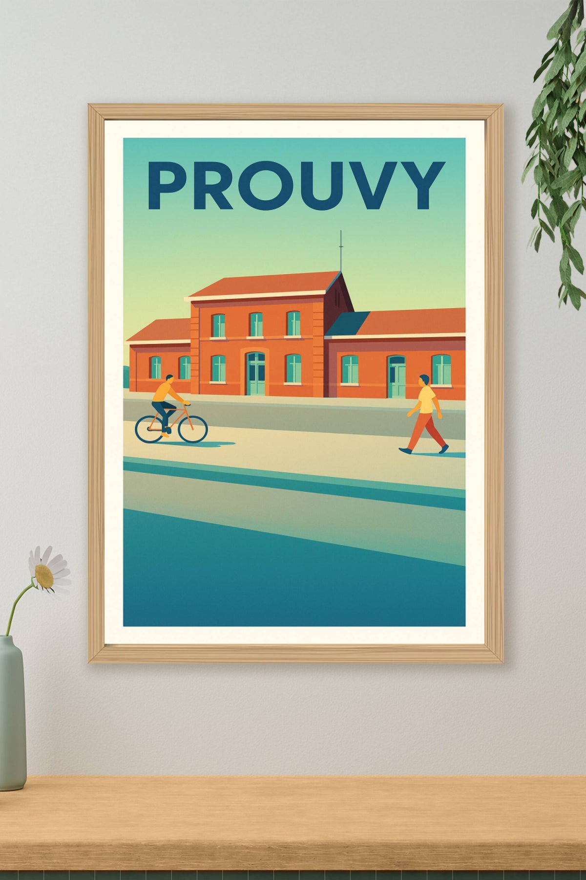 Affiche de Prouvy - Un instant paisible au cœur de la ville