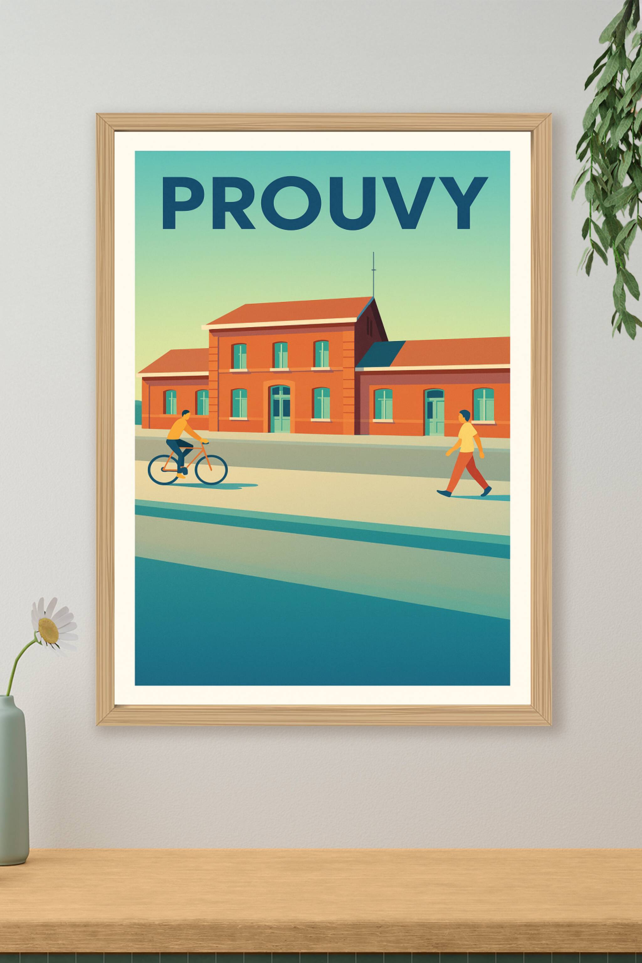 Affiche de Prouvy - Un instant paisible au cœur de la ville