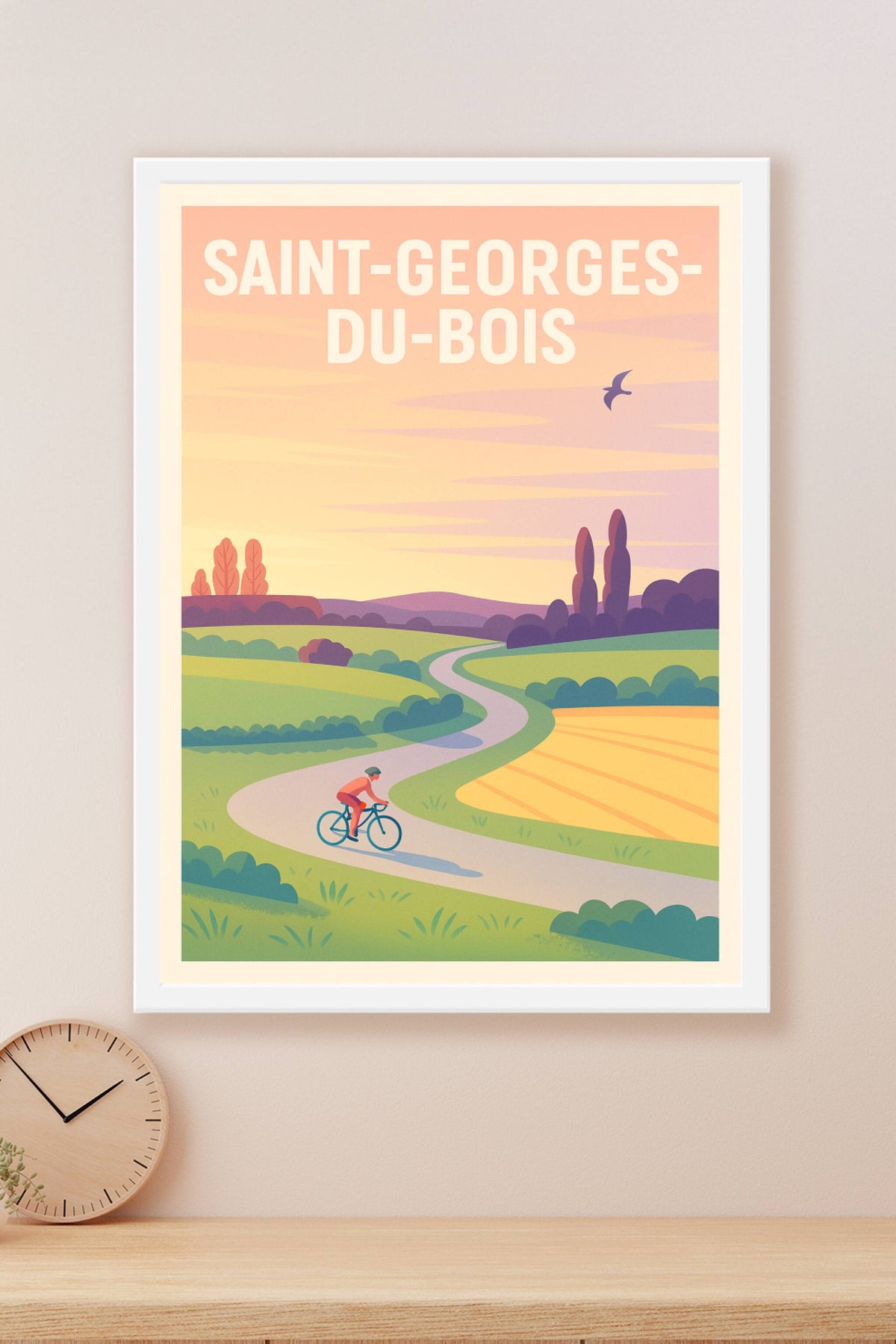 Affiche de Saint-Georges-du-Bois - Évasion à vélo au cœur de la campagne