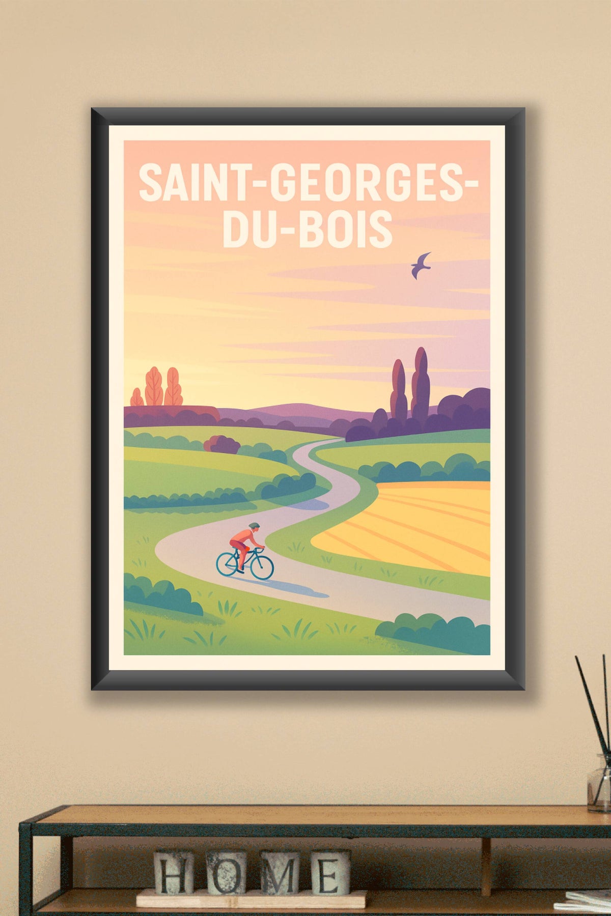Affiche de Saint-Georges-du-Bois - Évasion à vélo au cœur de la campagne